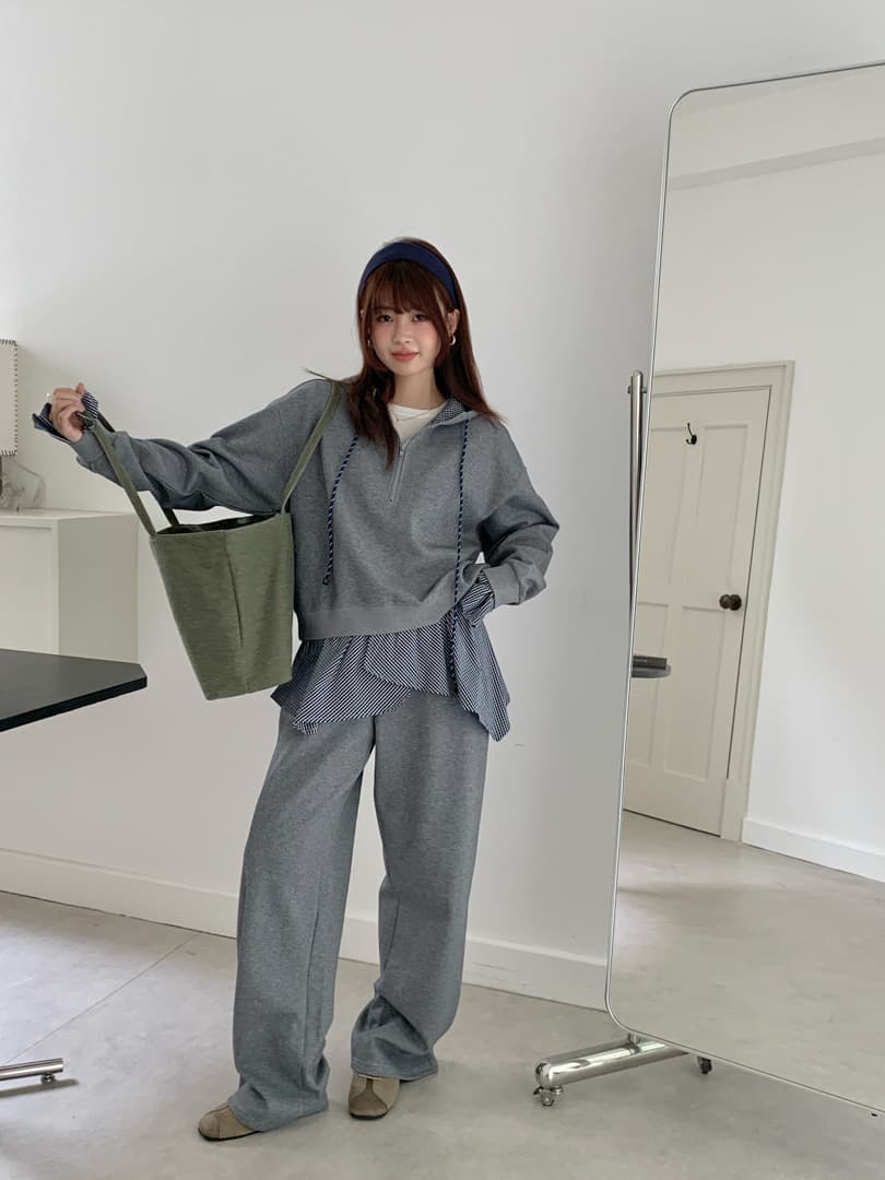 광저우 순면 칫솔질 후아 면 복합 우유 실크 원본 것 캐주얼 스포츠 슈트 이미지 3