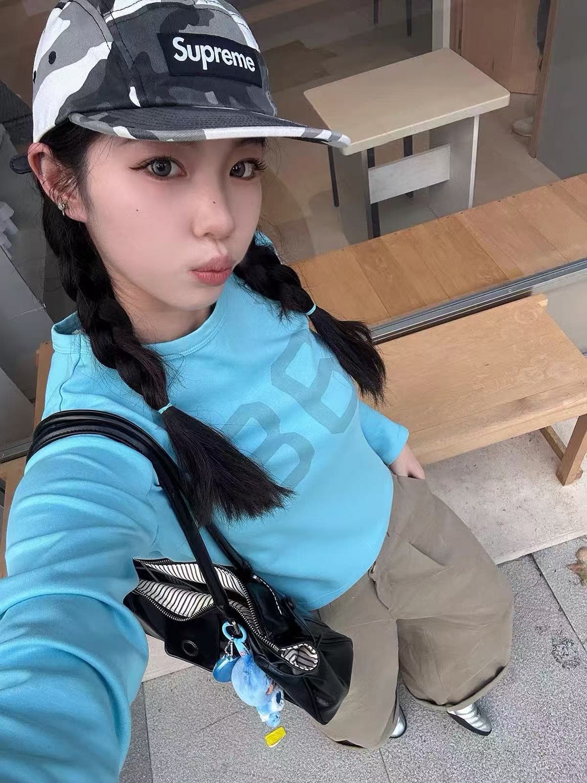 40 오스트리아 세대 서울 220 그램 92 면 8 암모니아 Lun 프린트 몸매 가꾸기 긴팔 티셔츠 상세 이미지 1