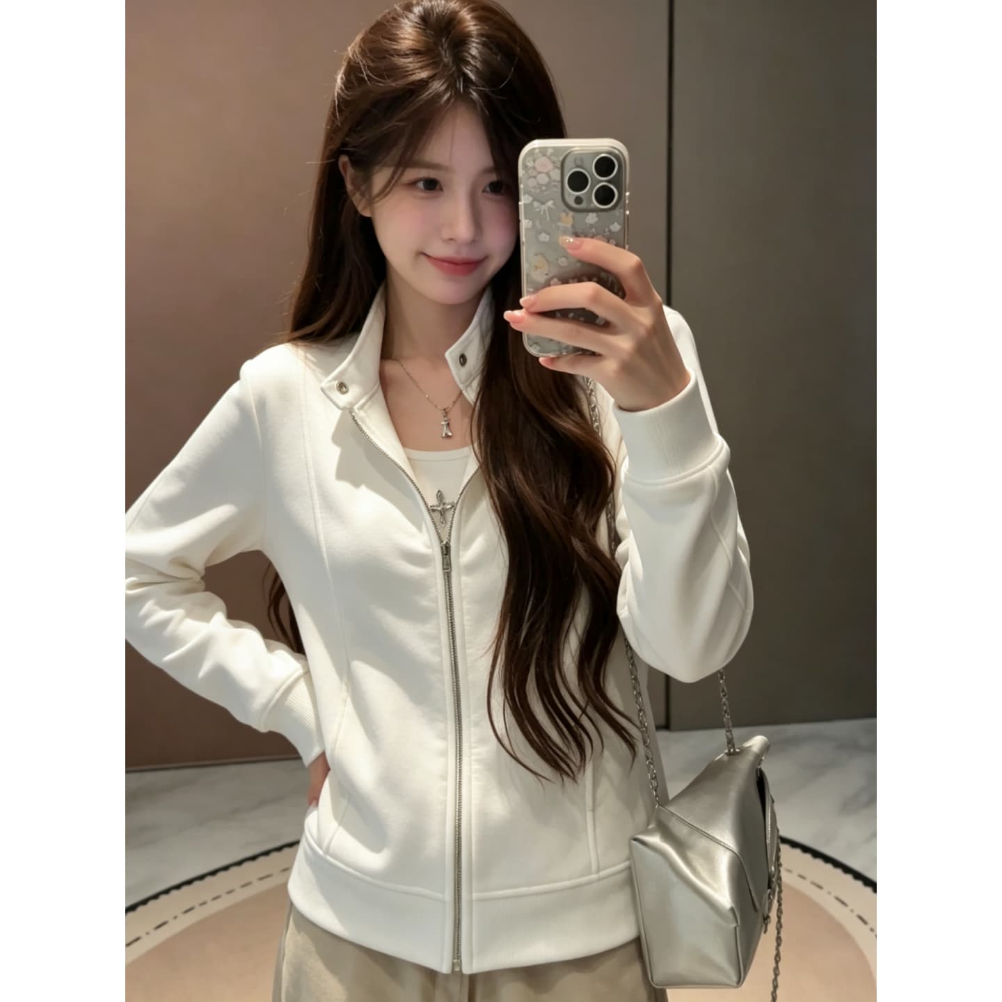 남자 바 면 300 그램 조기 가을 새로운 고급 센스 새로운 표지 고기 슬림해 보이는 오픈 가디건 맨위 이미지 5
