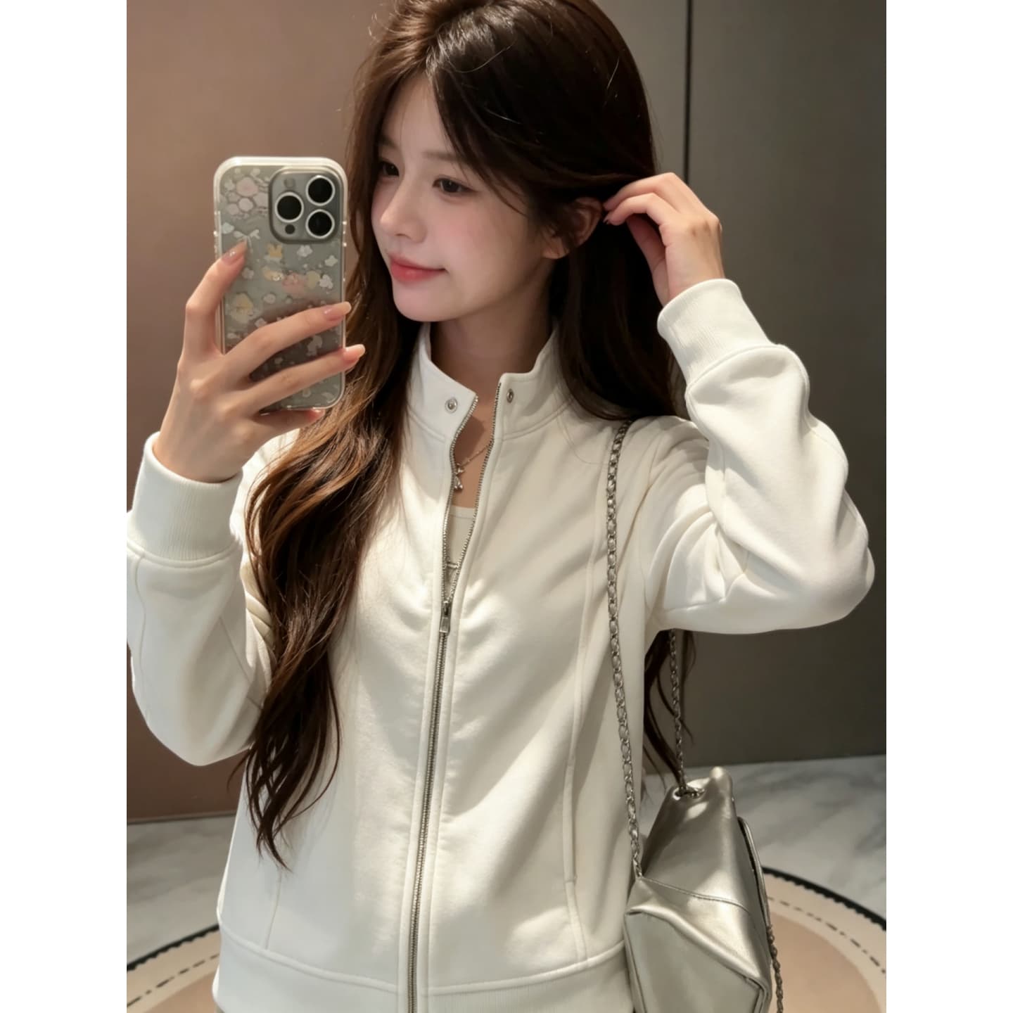 남자 바 면 300 그램 조기 가을 새로운 고급 센스 새로운 표지 고기 슬림해 보이는 오픈 가디건 맨위 상세 이미지 3