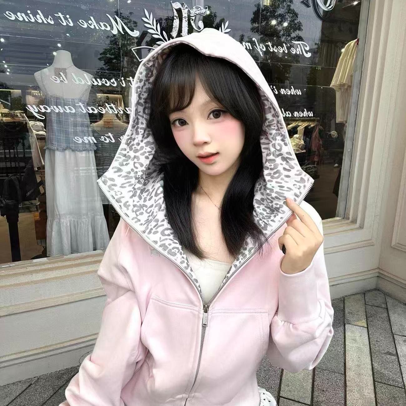 얇은 스타일 이후 패키지 기사 원본 것 자수 순수한 Mianhua 면 복합 후드티 여성 이미지 5