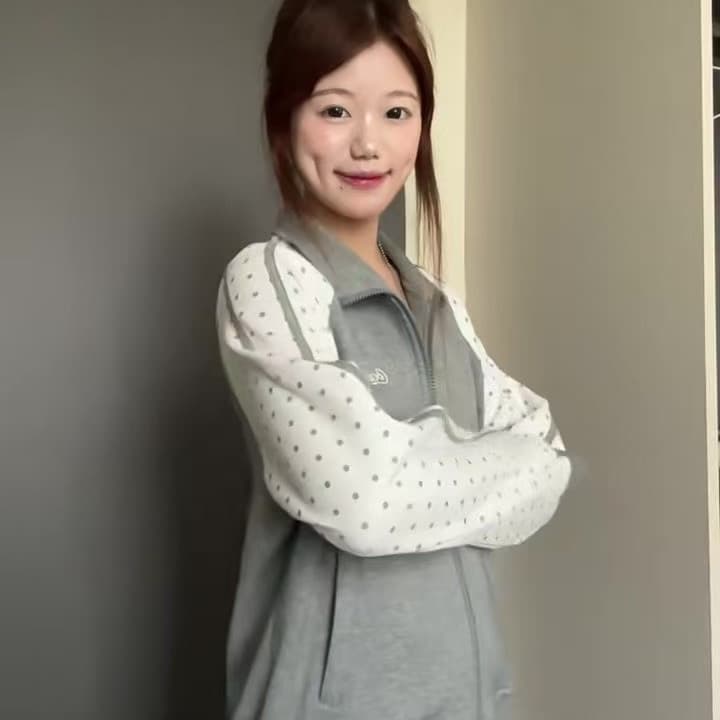 얇은 스타일 털이 있는 클립 칼라 것 자수 순수한 Mianhua 면 복합 지퍼 후드티 이미지 3