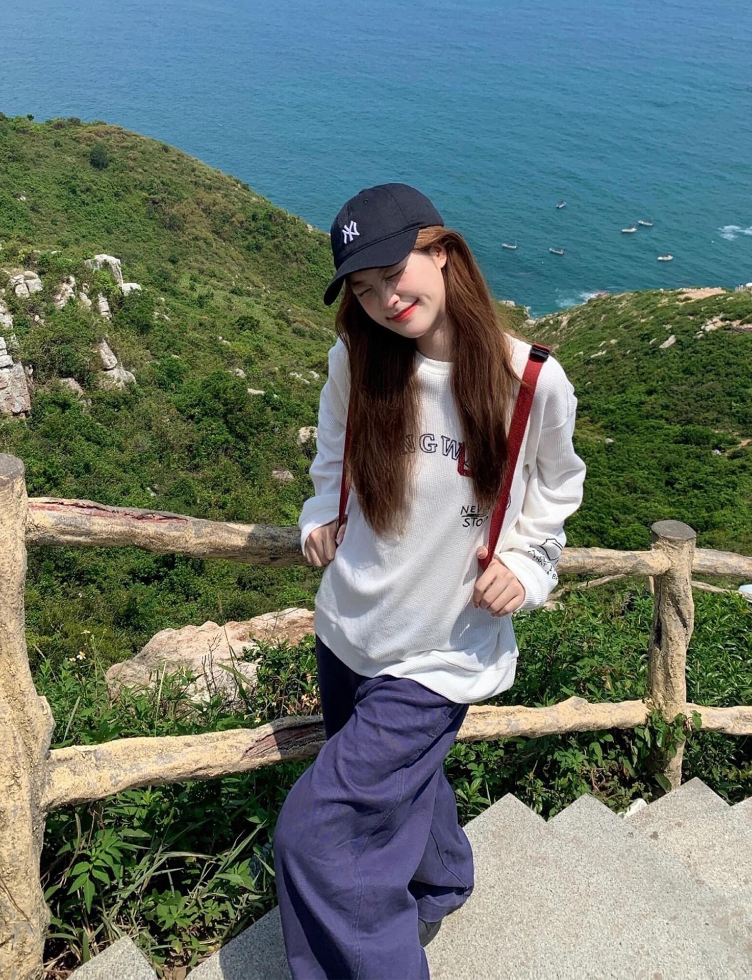 원본 솜씨 6535 후아 남편 그리드 250그램 긴팔 티셔츠 여성 상세 이미지 7