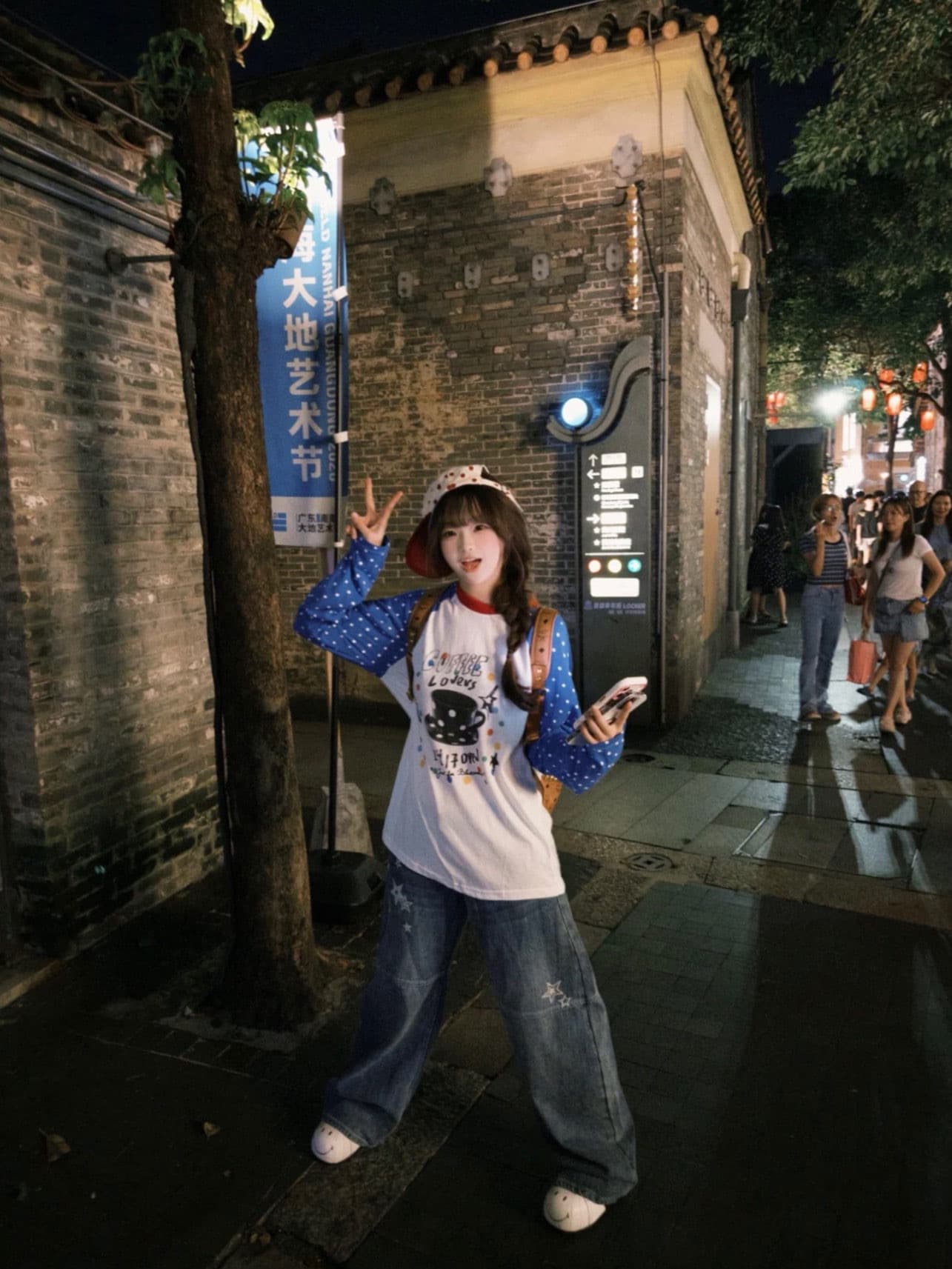 원본 솜씨 19 지점 220 그램 순면 긴팔 티셔츠 여성 이미지 3