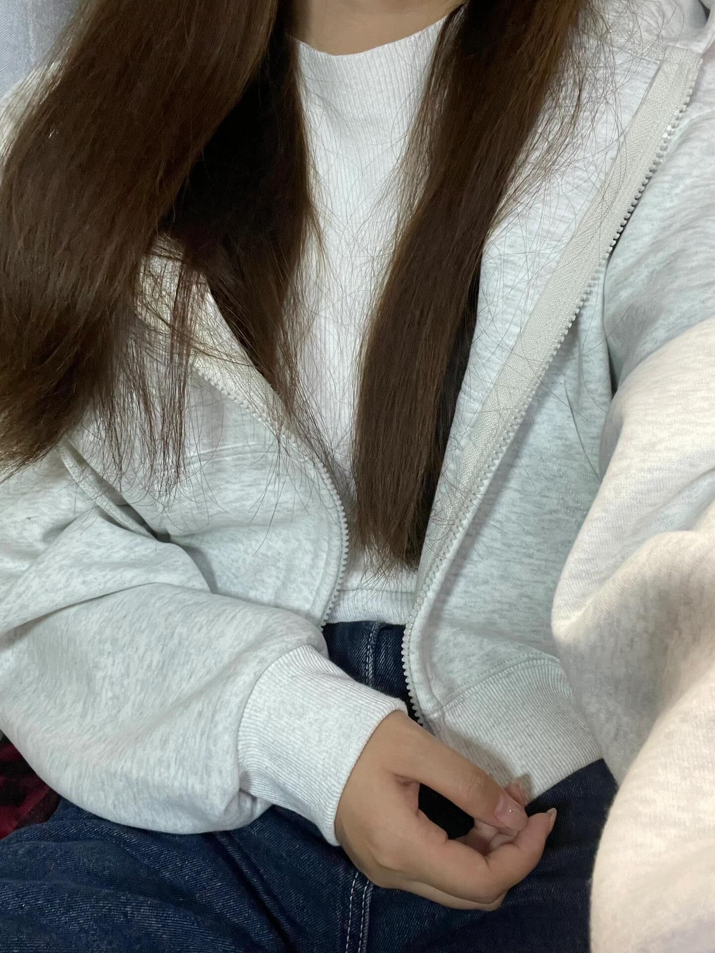 모방 Mianhua 면 복합 우유 실크 310 크 이후 패키지 칼라 백금 지퍼 쇼트 스타일 후드티 여성 코트 상세 이미지 3