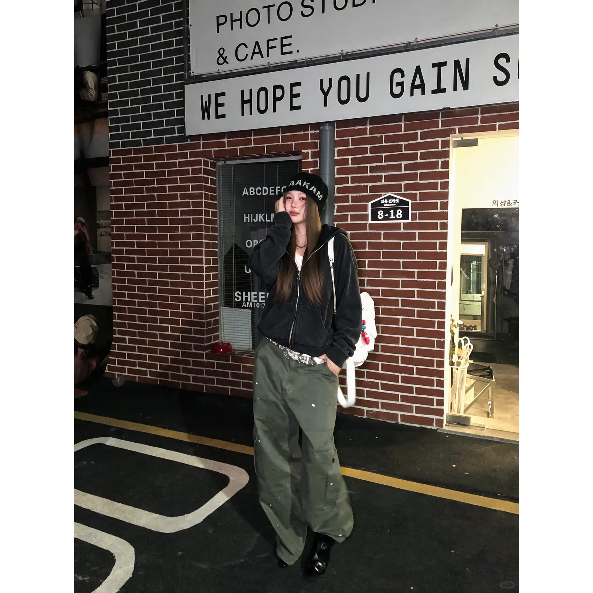 후아 면 복합 마 오래된 공예 2026 가을 검정색 튀김 소금 마 오래된 후드 티 스웨터 이미지 5