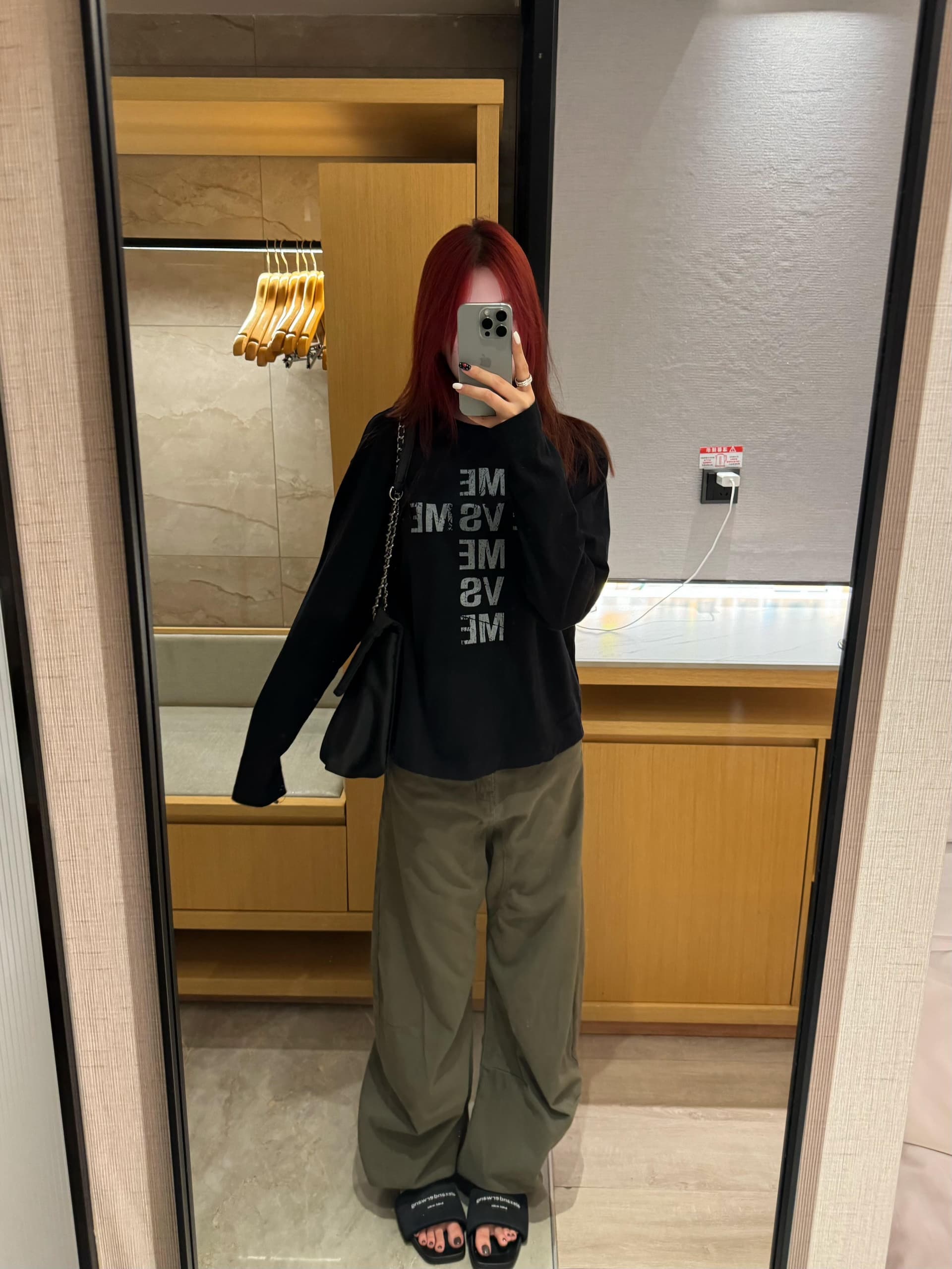높은 품질 순면 200그램 21 빗질하다 정밀 프린트 가을 루즈핏 긴팔 티셔츠 여성 이미지 2
