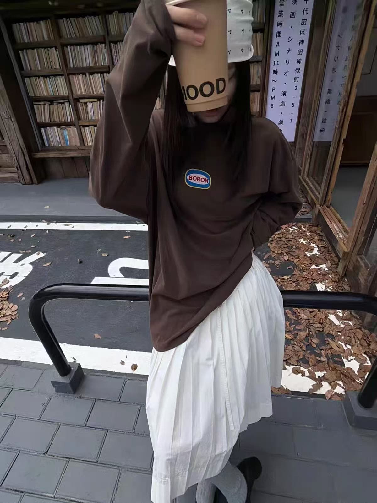 200그램 순면 프린트 루즈핏 만나는 긴팔 티셔츠 이미지 4