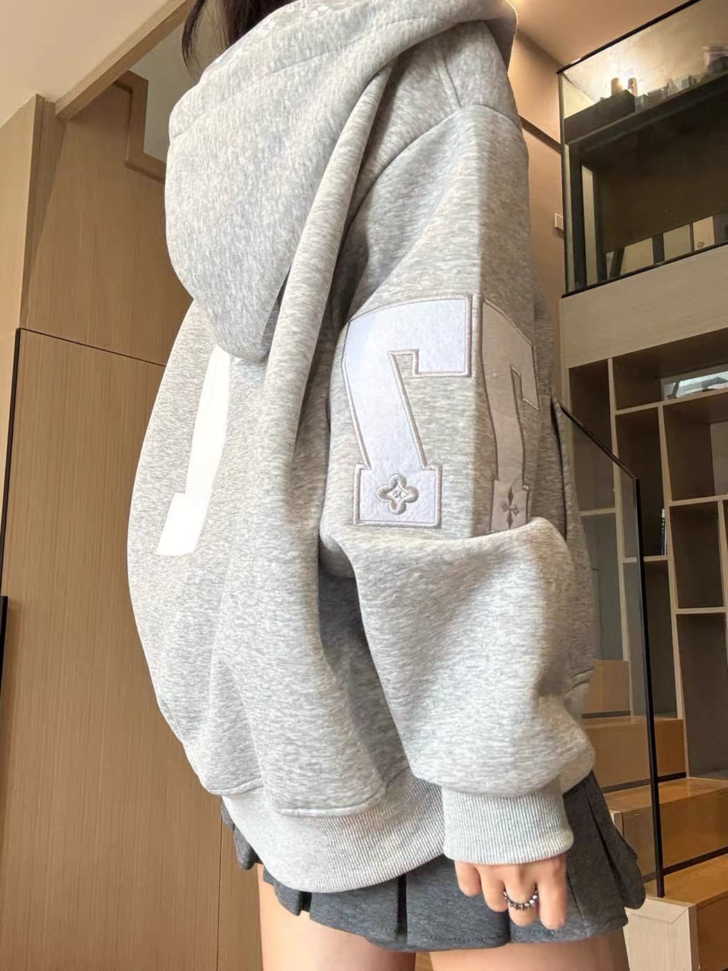 얇은 스타일 원본 크기 순수한 Mianhua 면 복합 프린트 자수 상세 이미지 4