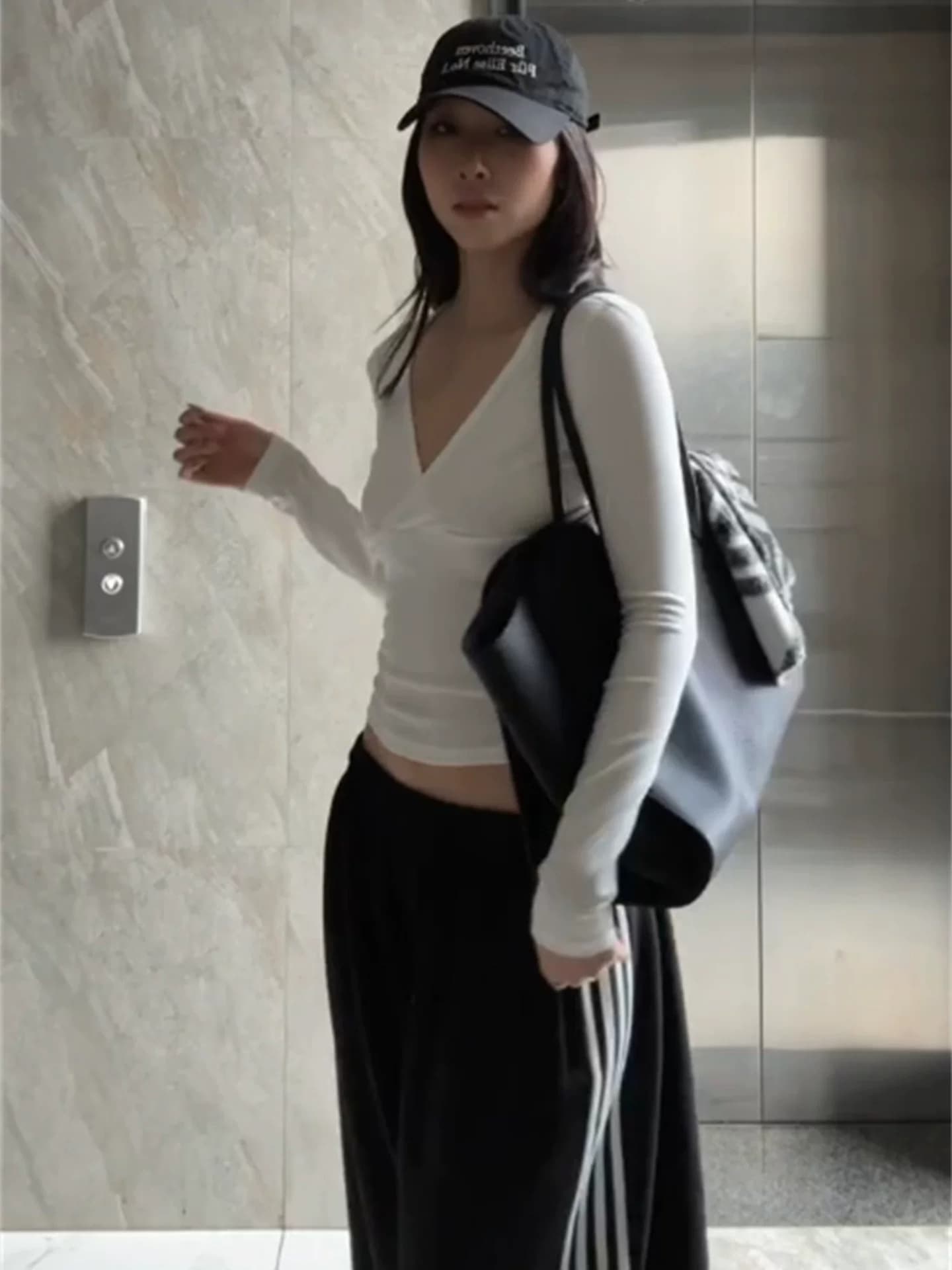 40 면 긴팔 티셔츠 여성 이미지 4