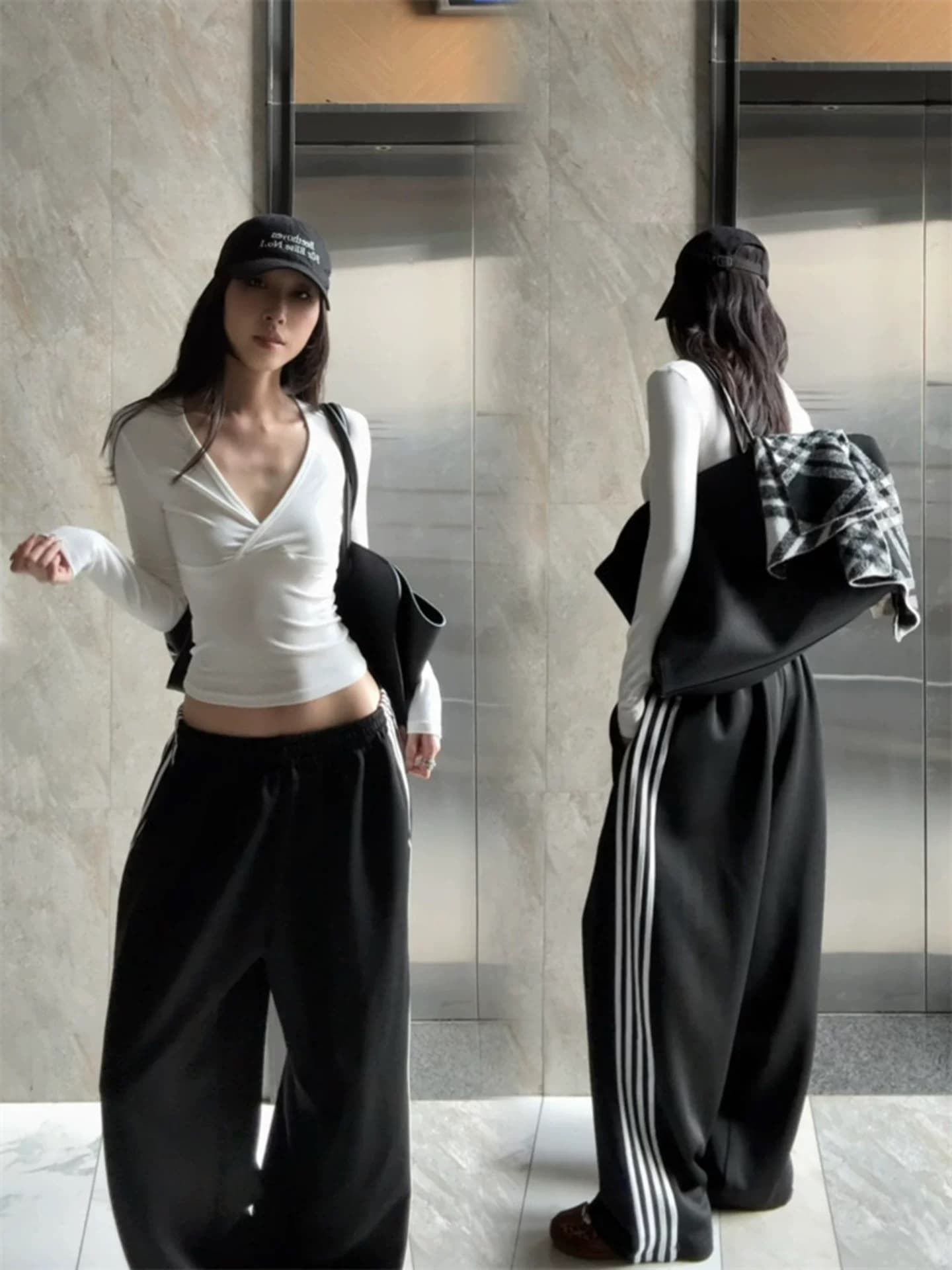 40 면 긴팔 티셔츠 여성 상세 이미지 5