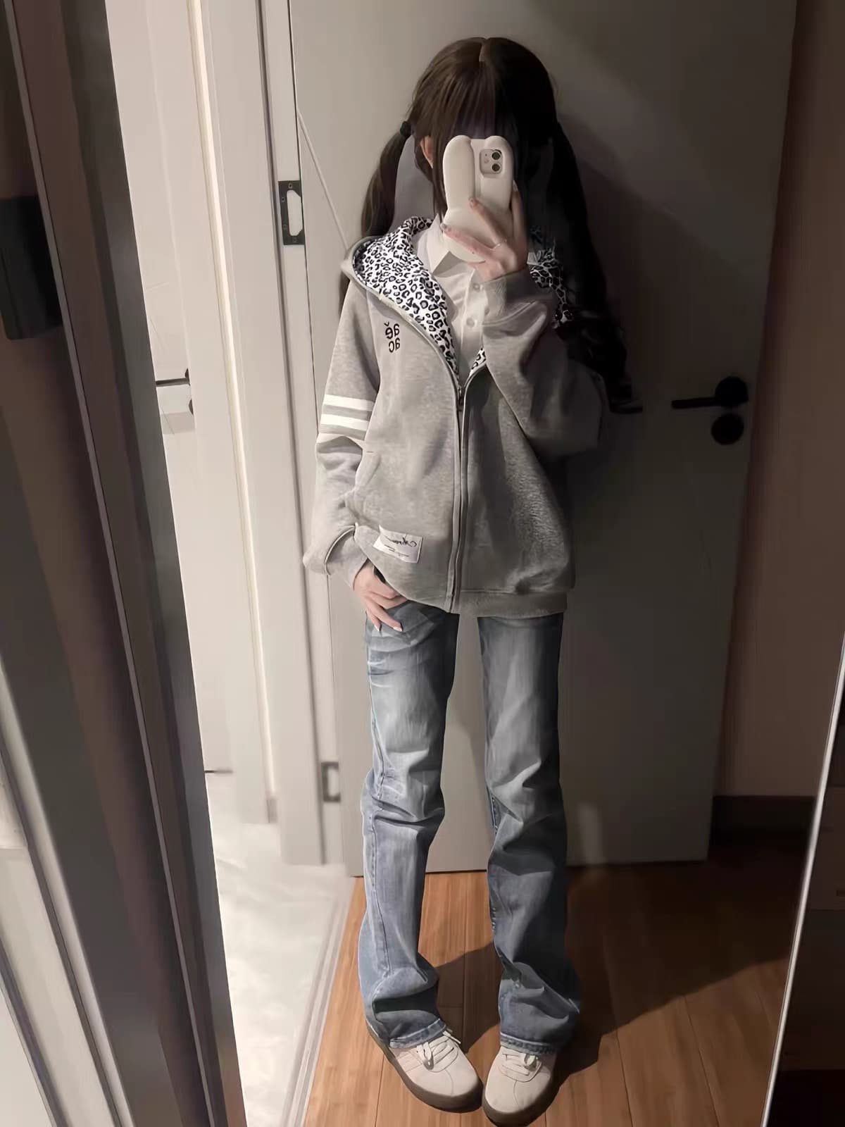있음 선적 얇은 스타일 원본 인사이드 그리기 자수 주문 표준 순수한 Mianhua 면 복합 후드 티 스웨터 상세 이미지 3