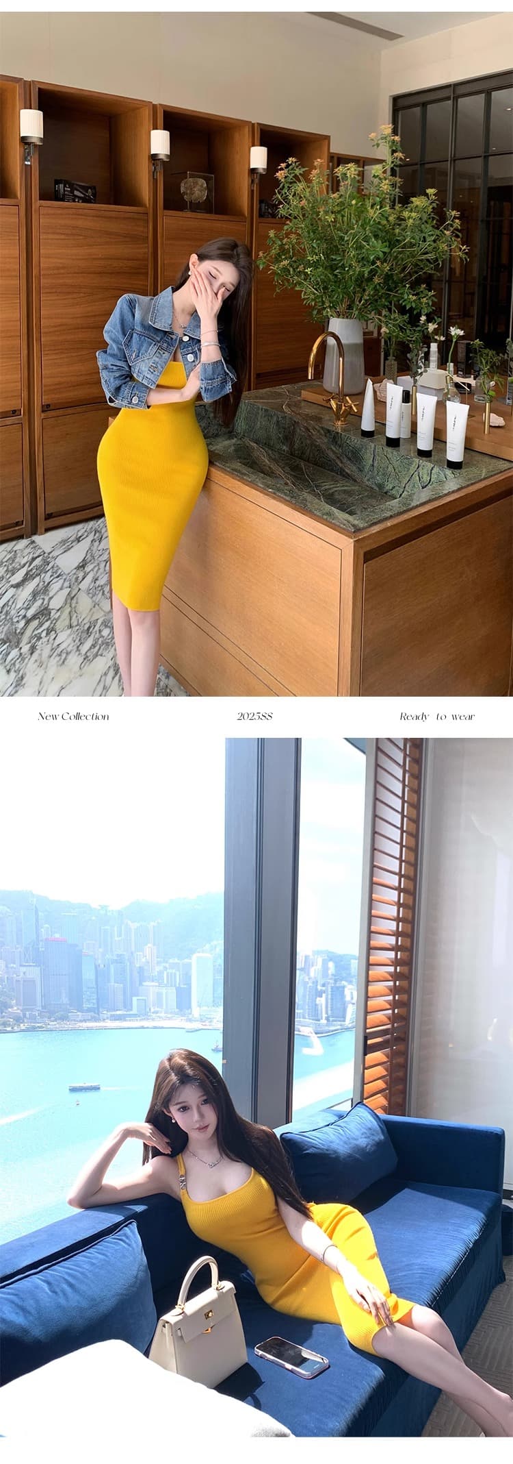 유럽과 미국 chill 챠오어 휴일 도파민 얼음 실크 행침 벨트 측면 칼라 드레스 작은 심장 기계 나이트 클럽 ol 타이트 스커트 상세 이미지 8
