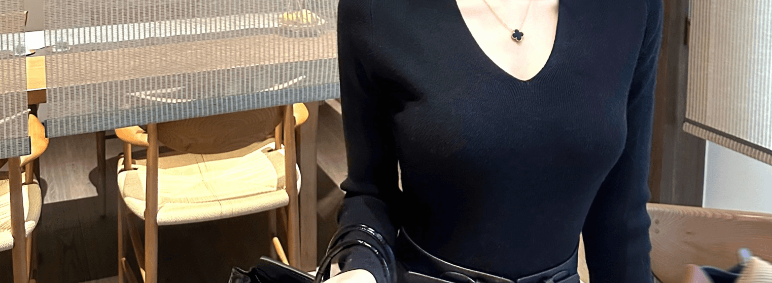 한국 V넥 니트 스웨터 드레스 가을 겨울 허리 수축 슬림해 보이는 홍콩 스타일 고급 센스 품격 명문 여성 만나는 롱 스커트 상세 이미지 74