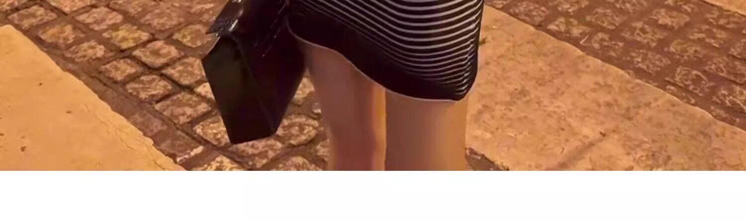한국 작은 키 다시 달콤한 다시 매운맛 스트라이프 체인 얼음 실크 슬립 드레스 순수한 욕망 심장 기계 나이트 클럽 ol 타이트 스커트 상세 이미지 17