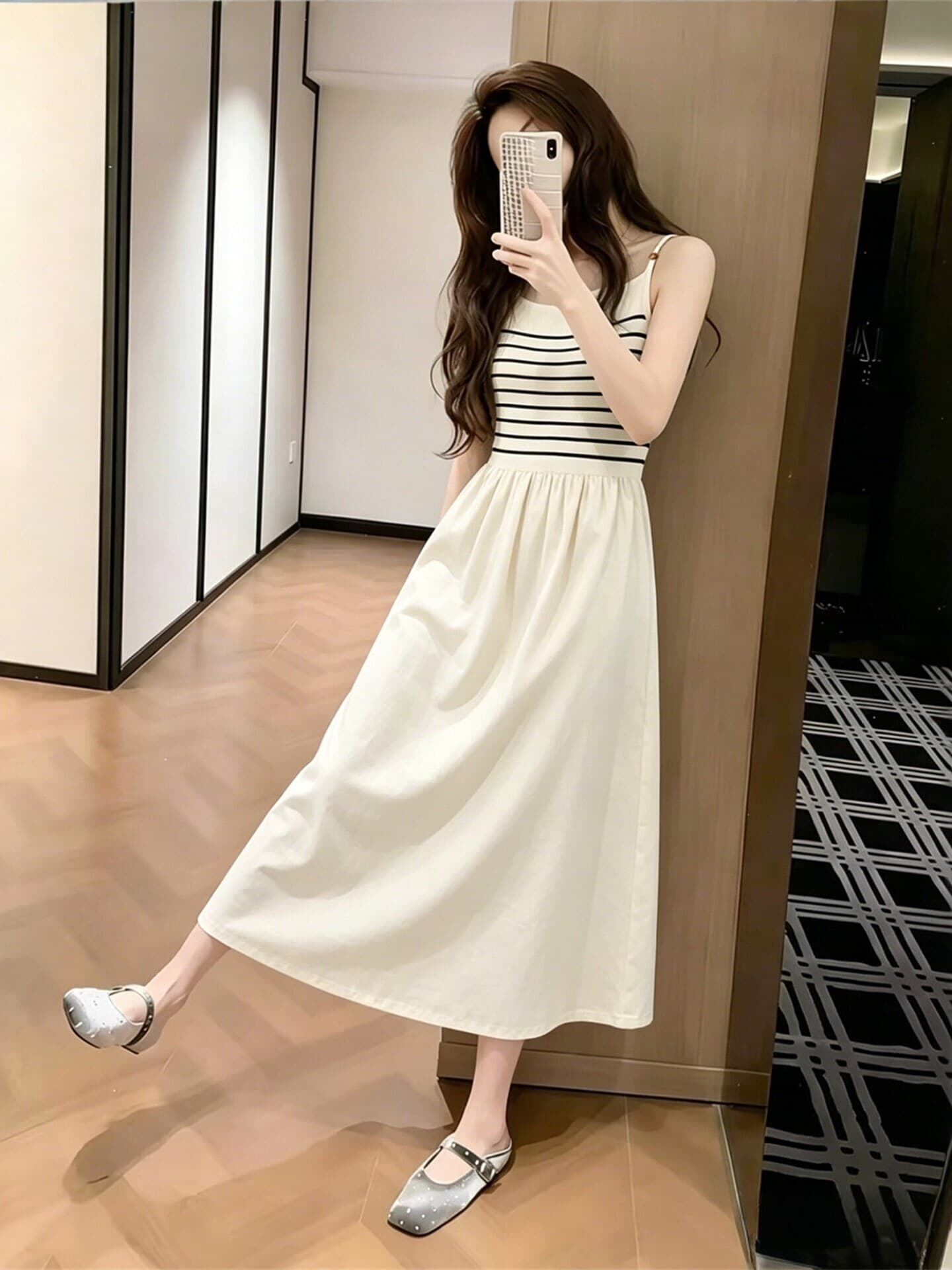감기 치마 특별 품격 한 부서 부드러운 바람 우유 乖離 치마 2026 여름 새로운 잘 생긴 드레스 작은 청신 상세 이미지 2