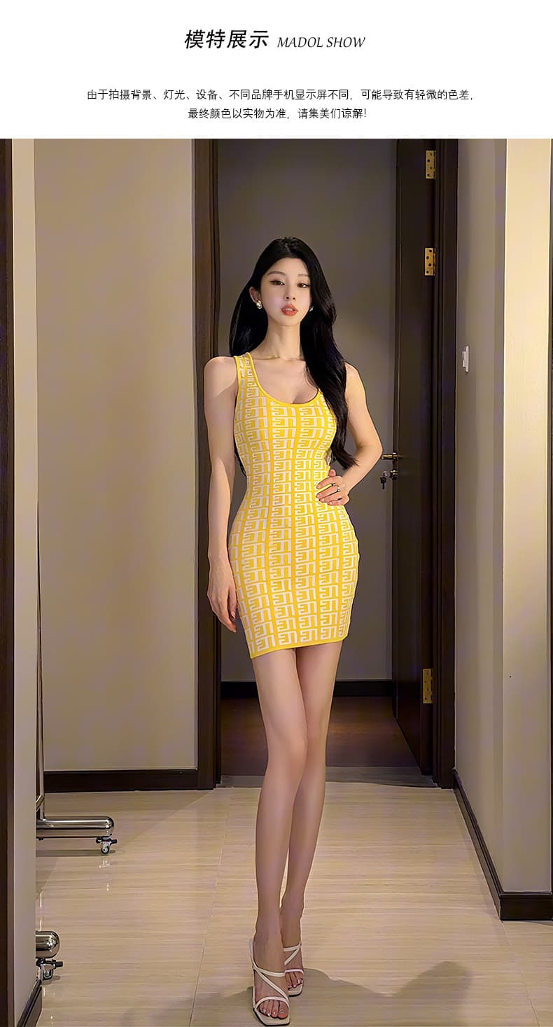 순수한 욕망 바람 섹시함 프린트 슬립 여성 드레스 2026 여름 새로운 패션 품격 몸매 가꾸기 슬림해 보이는 타이트 스커트 상세 이미지 24