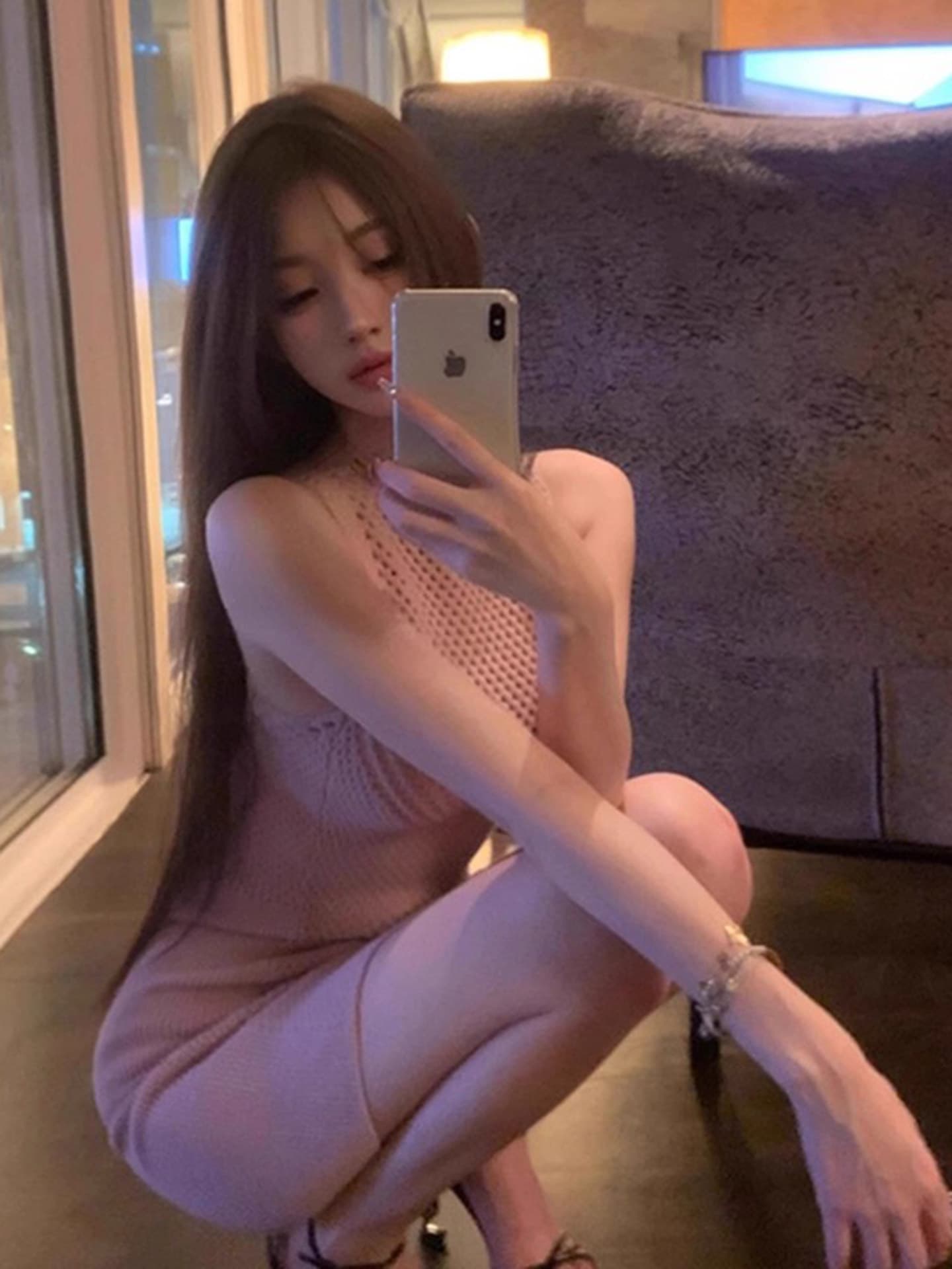 작 은 술 와인 wine 프랑스식 부유 한 가족 천 금빛 바람 순수한 욕망 섹시함 품격 타이트 스커트 드레스 2026 년 새로운 여성 이미지 4