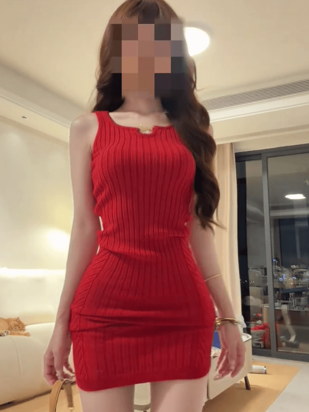 한국 홍콩 느낌 레트로 품격 u 칼라 얼음 실크 드레스 순수한 욕망 달콤한 매운맛 심장 기계 나이트 클럽 ol 디스플레이 몸 타이트 스커트 이미지 2