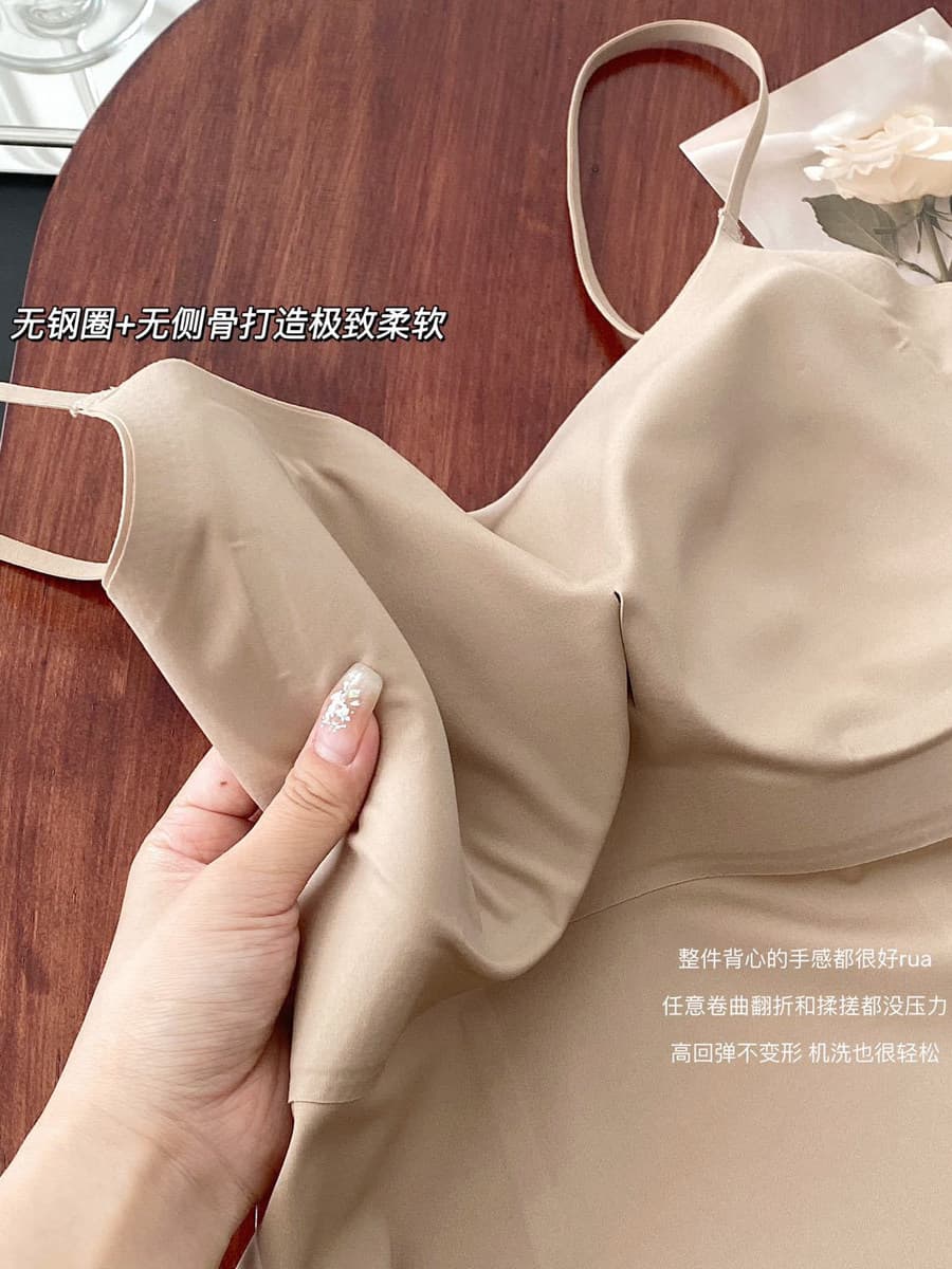 알몸의 센스 없음 흔적 품격 슬림해 보이는 하나 컵 나만의 것을 가져와 라. 가슴 패드 속옷 여성 슬립 외출용 아름다움 뒤로 다용도 맨위 인사이드 가져 가라. 상세 이미지 18