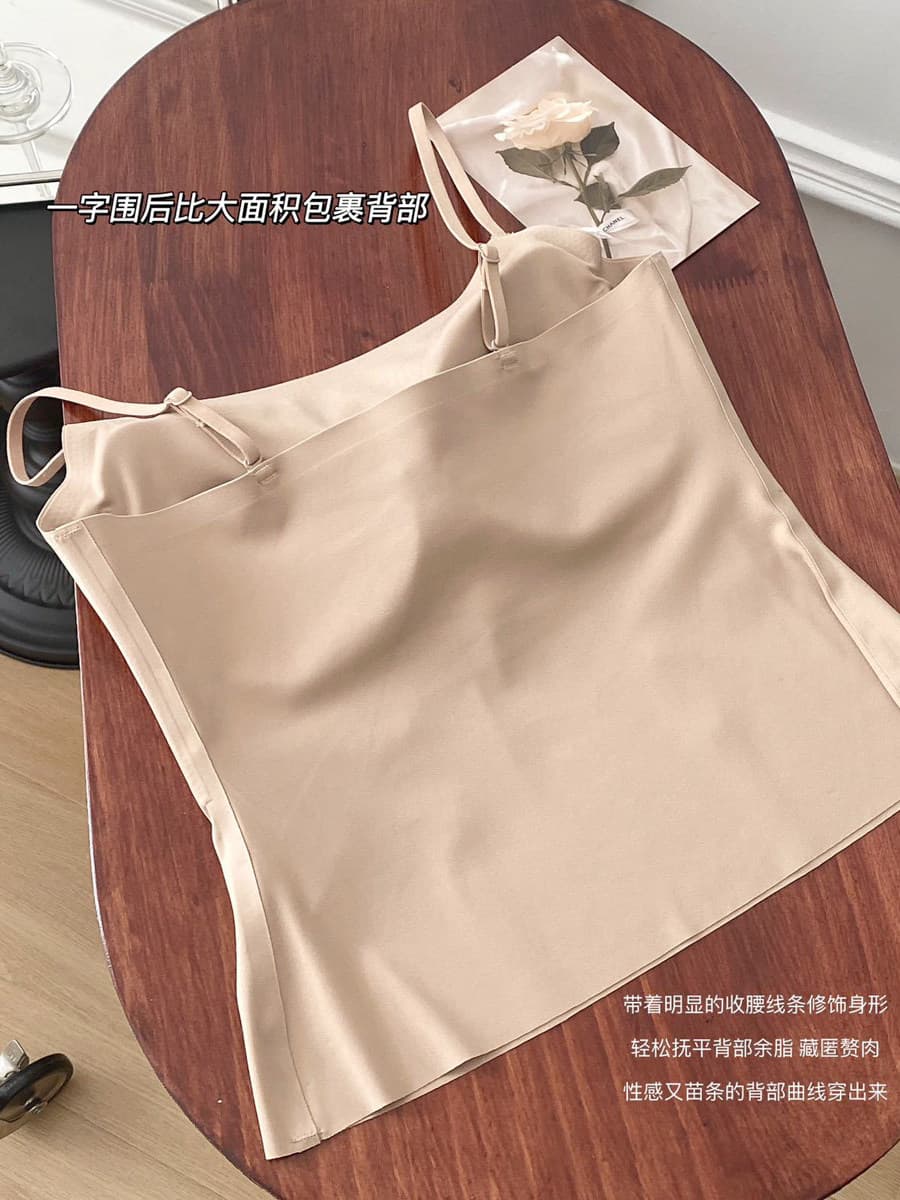 알몸의 센스 없음 흔적 품격 슬림해 보이는 하나 컵 나만의 것을 가져와 라. 가슴 패드 속옷 여성 슬립 외출용 아름다움 뒤로 다용도 맨위 인사이드 가져 가라. 상세 이미지 21