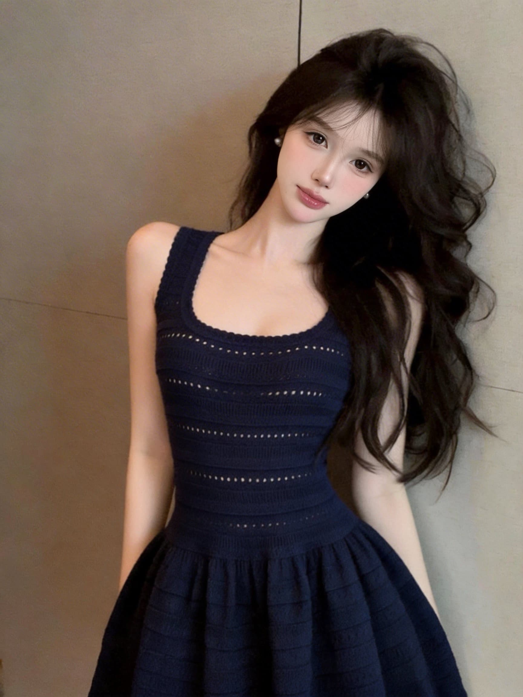 coolline 숲 희 차가운 아름다움 분위기 센스 캐치 부서 라벤더 보라색 여성 드레스 디스플레이 화이트 허리 수축 미니 스커트 상세 이미지 20