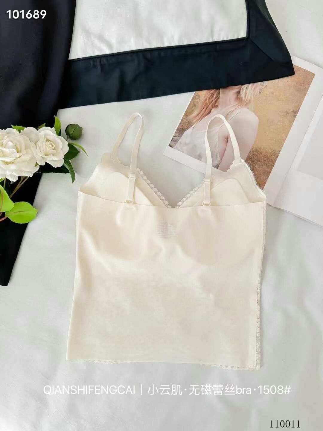 레이스 캐미솔 여름 2026 새로운 폭발 벨트 가슴 패드 아름다움 뒤로 속옷 브래지어 하나 슬림해 보이는 맨위 상세 이미지 45