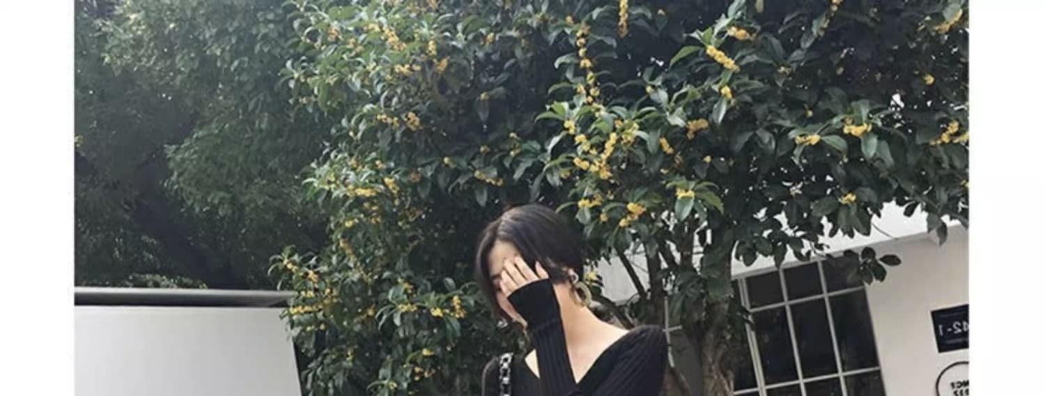 경기 코트 스웨터 드레스 아이들 가을 겨울 중간 길이 몸매 가꾸기 외국 가스 인사이드 가져 가라. 만나는 여성 무릎 아래 니트 드레스 상세 이미지 44