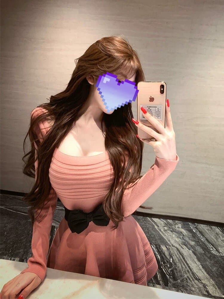 한국 품격 명문 여성 홍콩 스타일 부드러운 숙녀 바람 u 칼라 나비 매듭 니트 스웨터 드레스 허리 수축 퍼프 스커트 상세 이미지 4