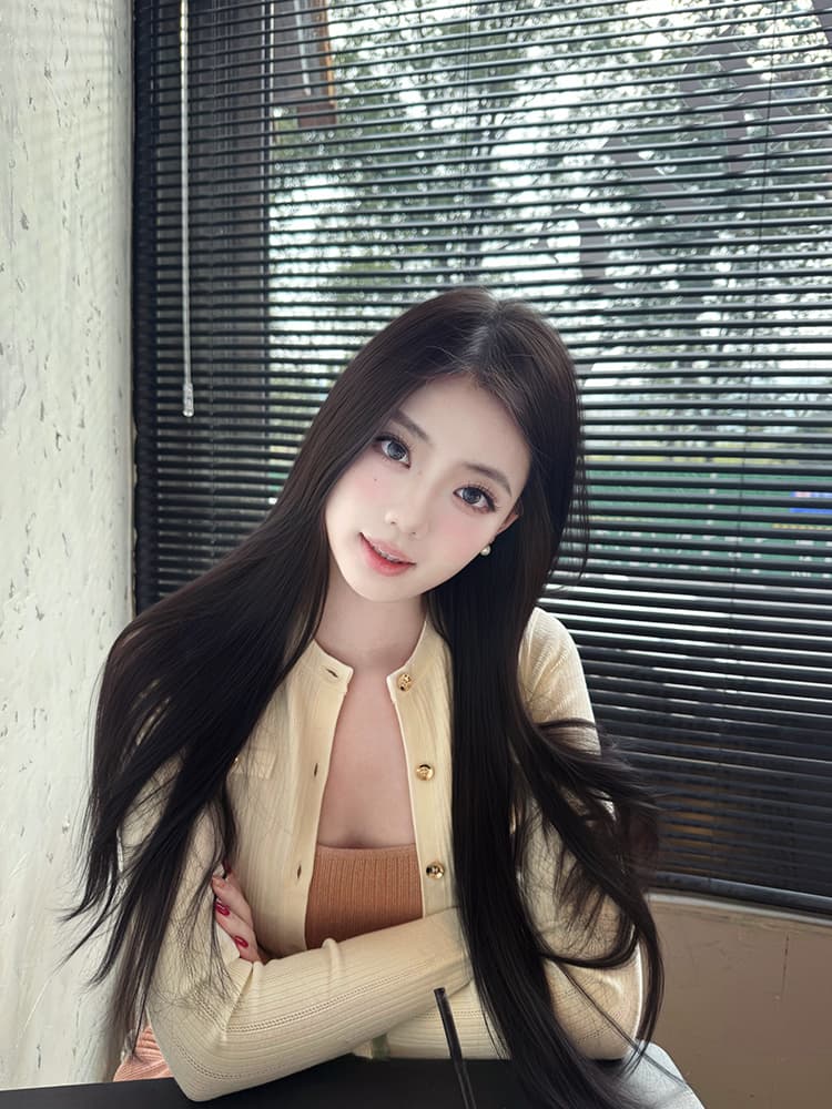 한국 dfay 복숭아 장미 골드 몸매 가꾸기 신축성 얼음 실크 광장 칼라 여성 드레스 여름 작은 키 심장 기계 핫걸 상세 이미지 6