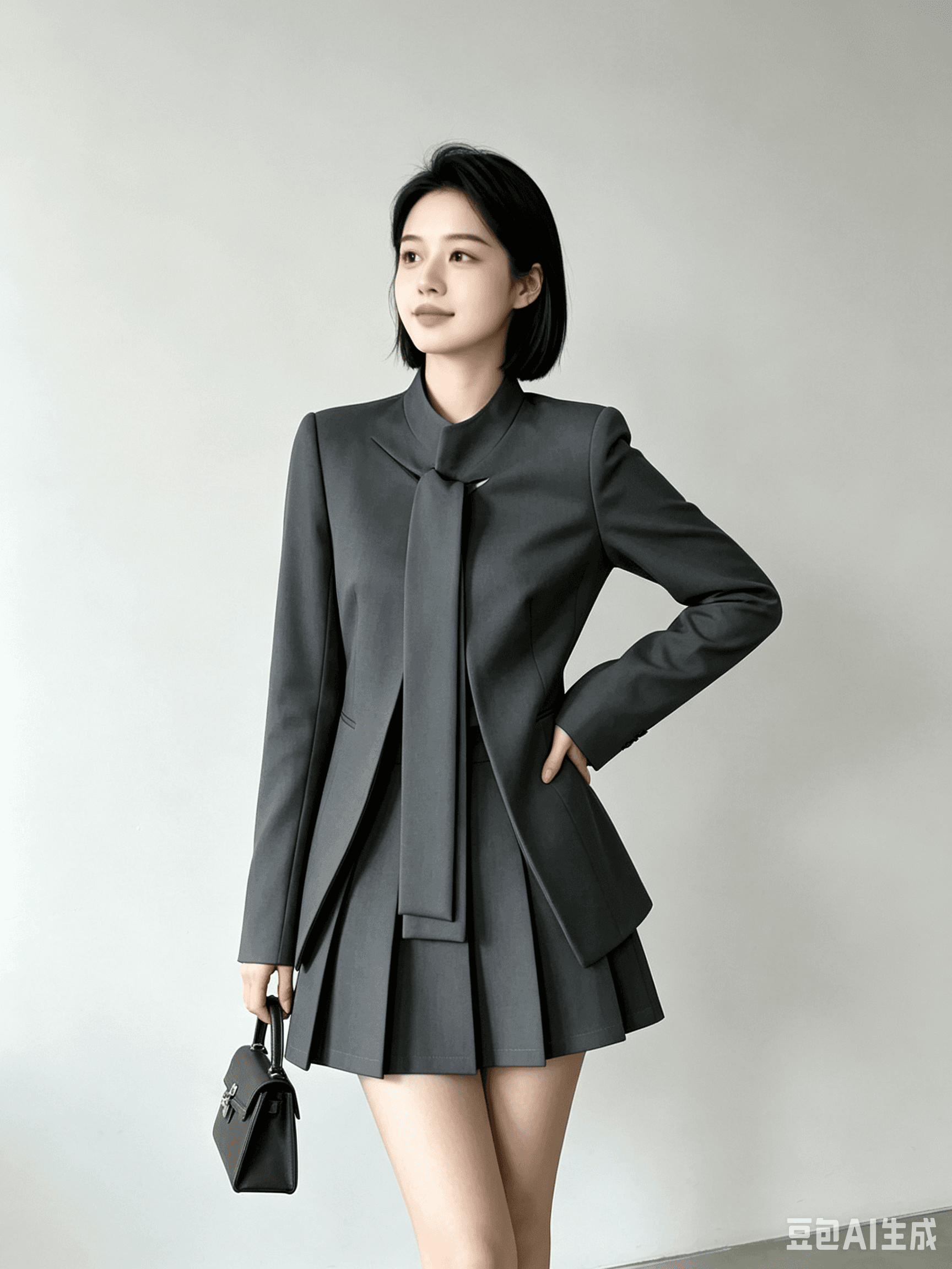 2026 새로운 샤오홍 예약하기 추천 정장 여성 코트 고급 블레이저 10 미니 스커트 이미지 2