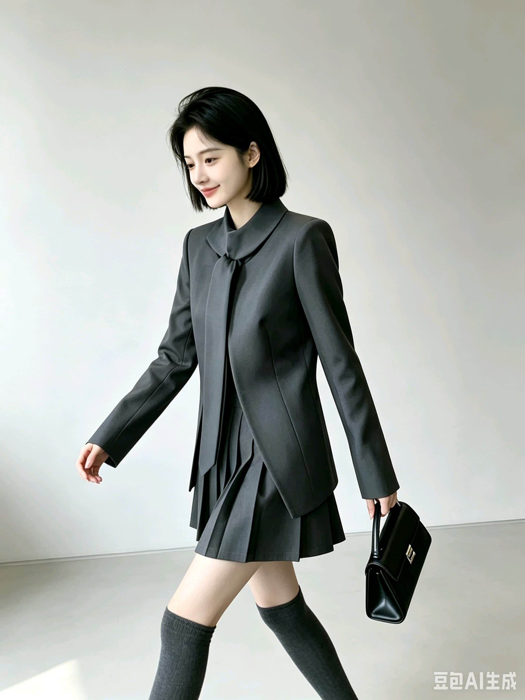 2026 새로운 샤오홍 예약하기 추천 정장 여성 코트 고급 블레이저 10 미니 스커트 이미지 3