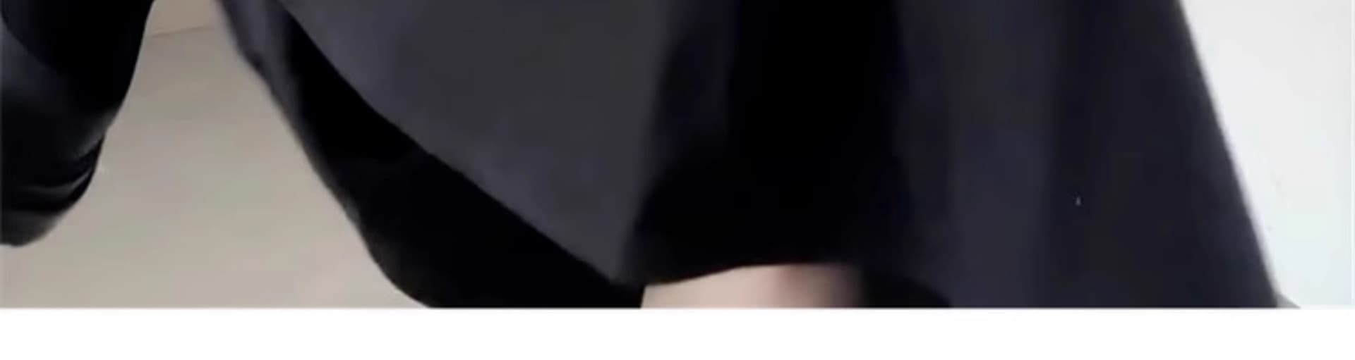 한국 스타일 학원 스타일 페이크 레이어드 드레스 여성 의류 가을 새로운 차 휴식 디자인 센스 POLO 칼라 허리 수축 중간 길이 스커트 상세 이미지 11