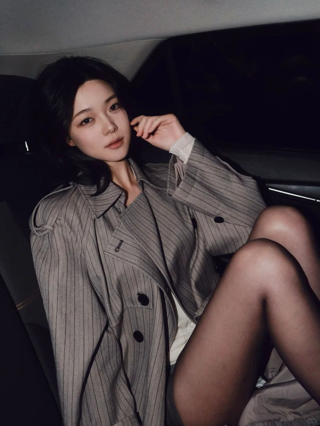 2026 가을 새로운 중간 길이 외국 가스 영국식 바람막이 여성 작은 키 한 부서 ins 블레이저 트렌디 상세 이미지 7