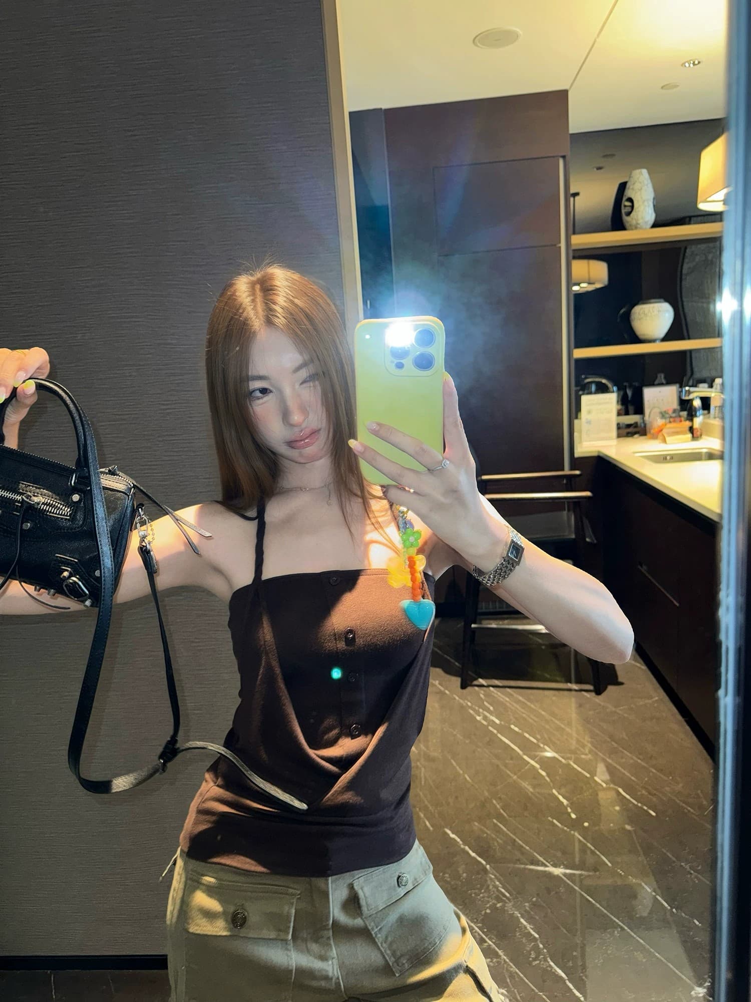 행침 목 스타일 페이크 레이어드 튜브탑 캐미솔 핫걸 로드 중 여름 디자인 센스 작은 대중 맨위 상세 이미지 2