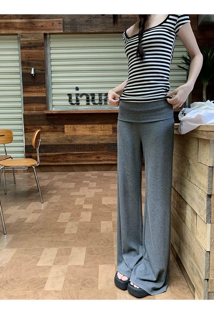 한국 스타일 스트라이프 u 칼라 반팔 티셔츠 여성 몸매 가꾸기 슬림해 보이는 다용도 섹시함 백리스 스트랩 핫걸 맨위 여름 새로운 상세 이미지 7