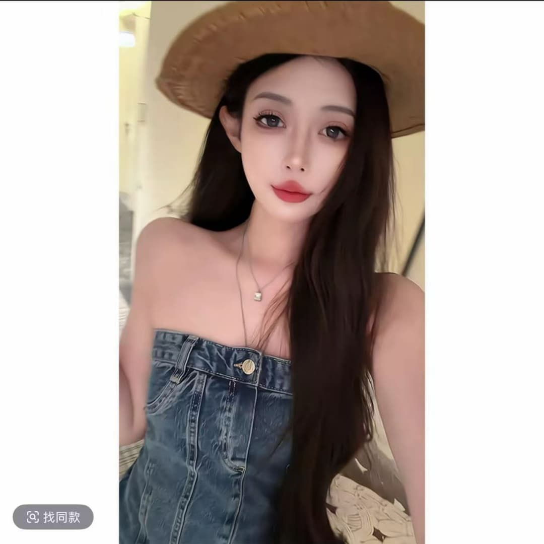달콤한 핫걸 데님 튜브탑 여성 2025 여름 섹시함 타이트 오프숄더 포장 가슴 고급 센스 어깨끈 없음 맨위 외출용 이미지 2
