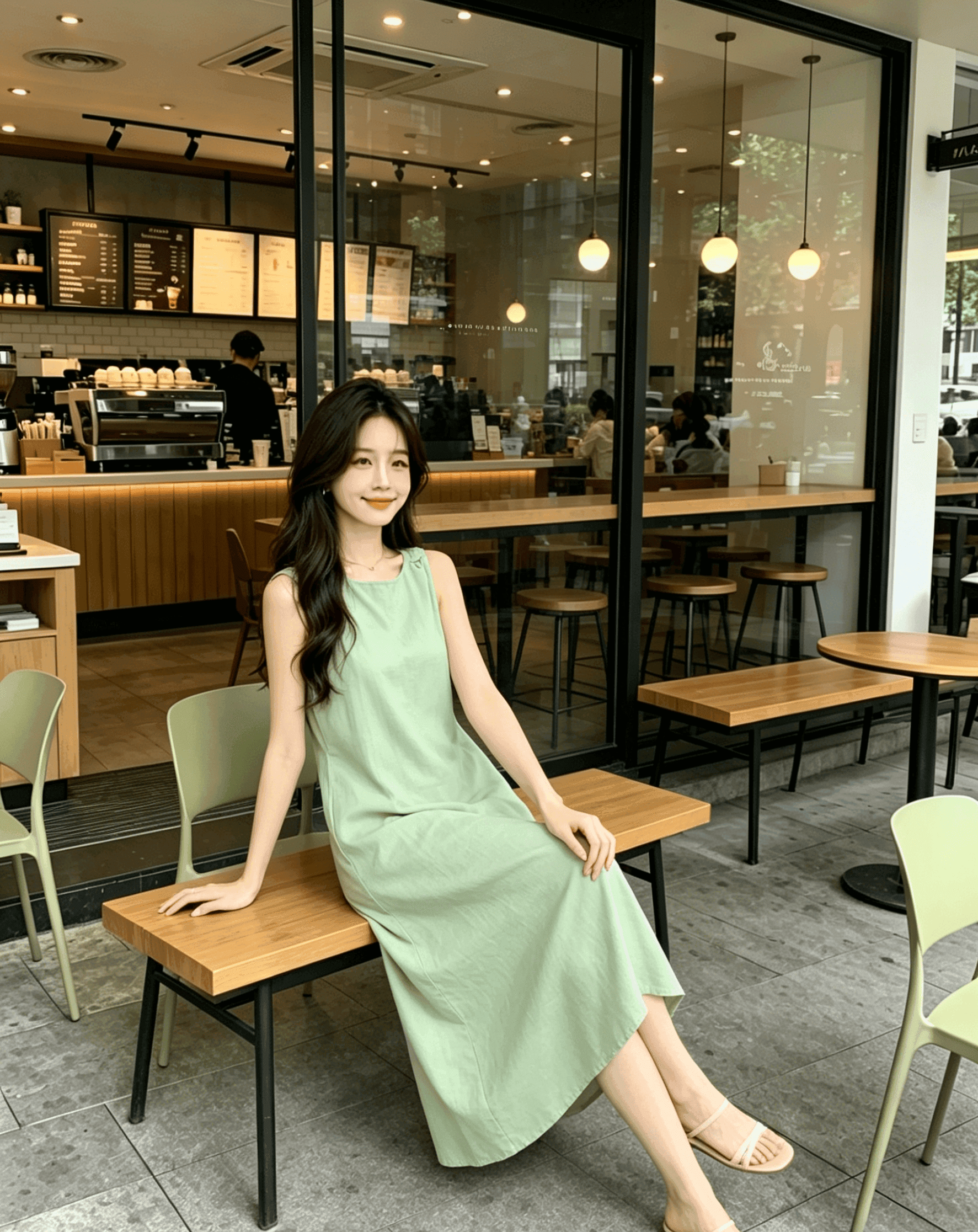 실사 고급 센스 품격 여성 드레스 2026 여름 새로운 빛 요리 한 바람 세련된 미니멀리즘 민소매 치마 이미지 3