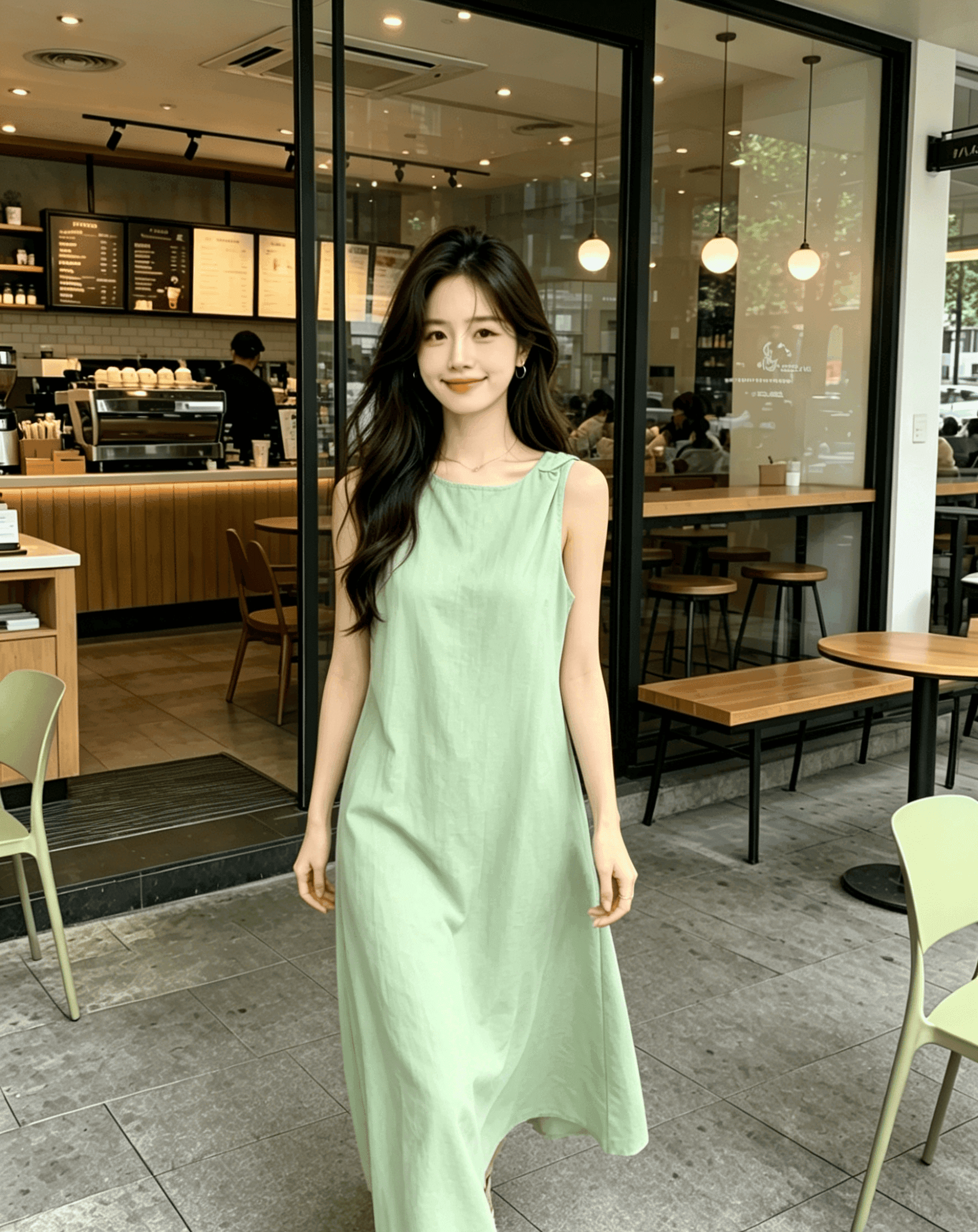 실사 고급 센스 품격 여성 드레스 2026 여름 새로운 빛 요리 한 바람 세련된 미니멀리즘 민소매 치마