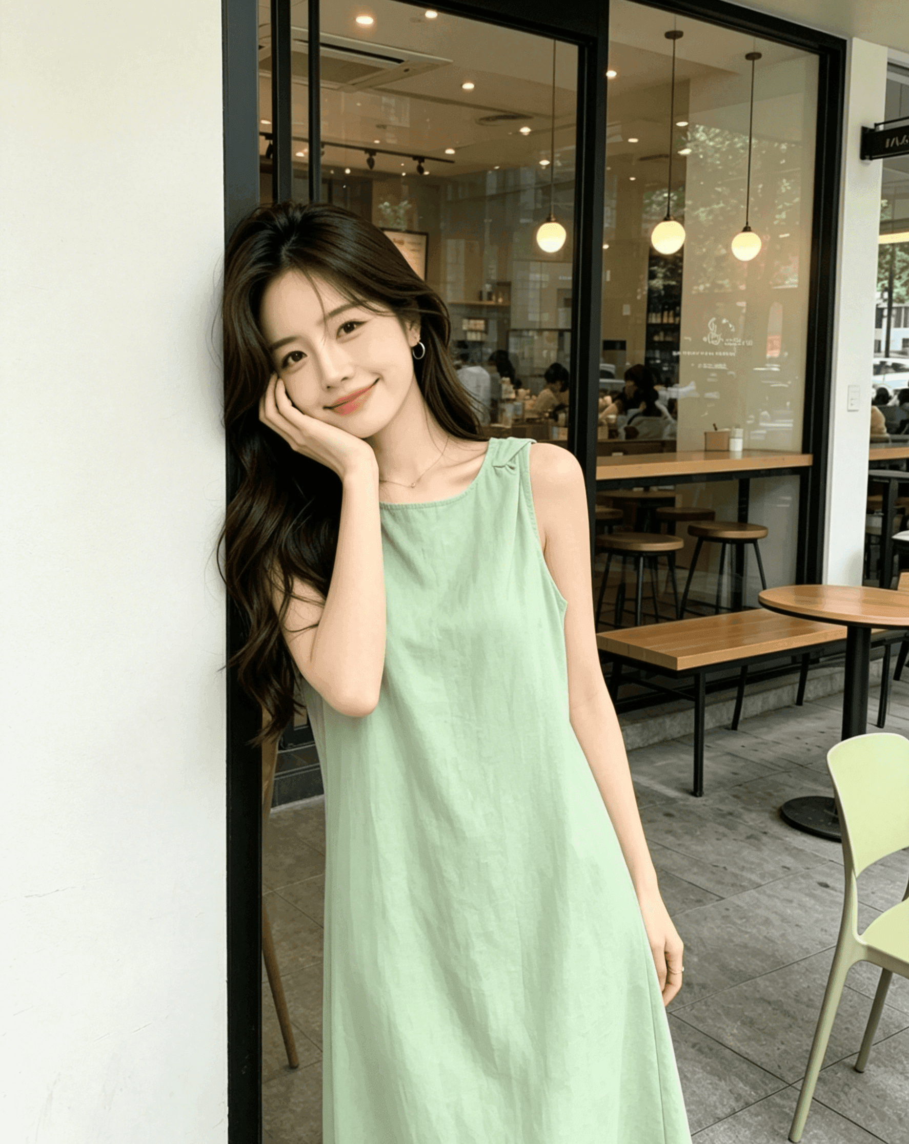 실사 고급 센스 품격 여성 드레스 2026 여름 새로운 빛 요리 한 바람 세련된 미니멀리즘 민소매 치마 이미지 4