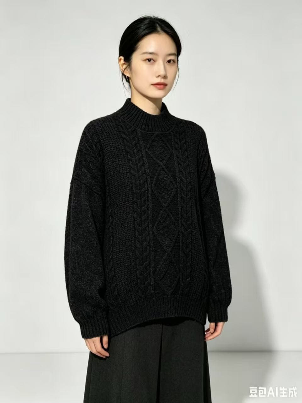 셰닐 두꺼운 털 셔츠 풀오버 단색 재킷 스웨터 2026 가을 겨울 켜기 새로운 상세 이미지 5