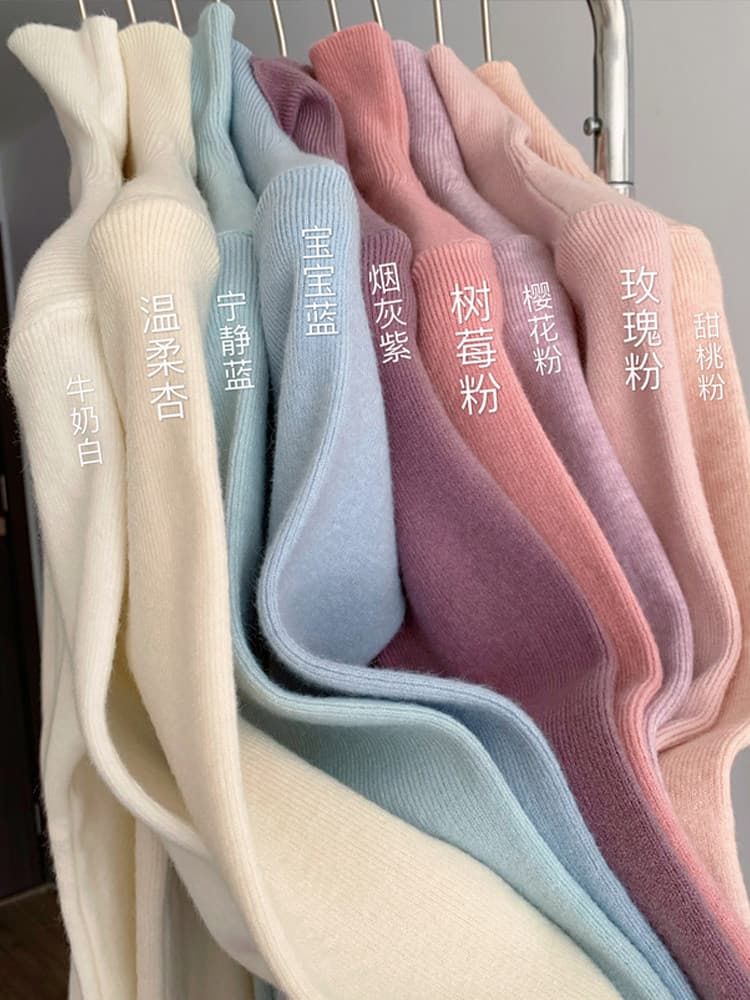 부드러운 부서 착용 가져 가라. 양모 터틀넥 니트 기본 셔츠 여성 가을 겨울 풀오버 몸매 가꾸기 인사이드 가져 가라. 긴팔 맨위 여성 상세 이미지 10