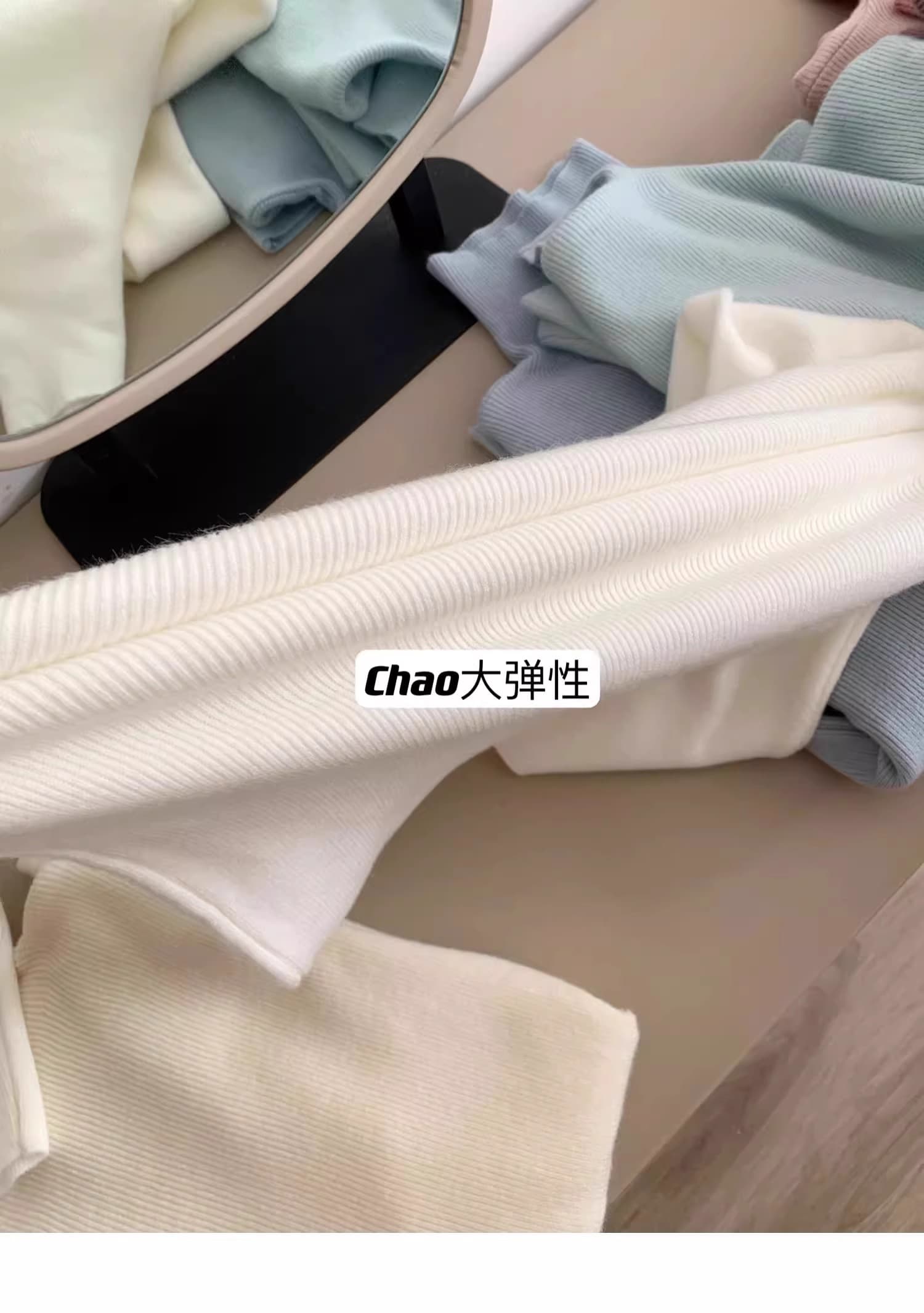 핑크색 터틀넥 니트 기본 셔츠 여성 가을 겨울 모 블루 디 색상 스웨터 디자인 센스 몸매 가꾸기 인사이드 가져 가라. 긴팔 맨위 트렌디 상세 이미지 16
