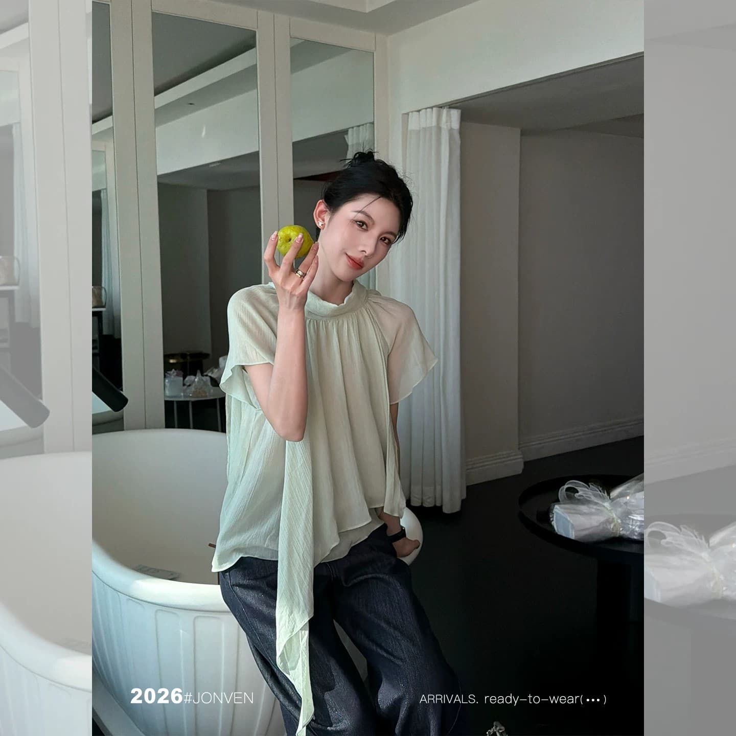 장 원자바오 집어 들다 계절 고유 한 아름다운 자이언트 잘 생긴 ~ 중 불규칙 보다 작은 서울 리본 품격 여성 맨위 반팔 이미지 4