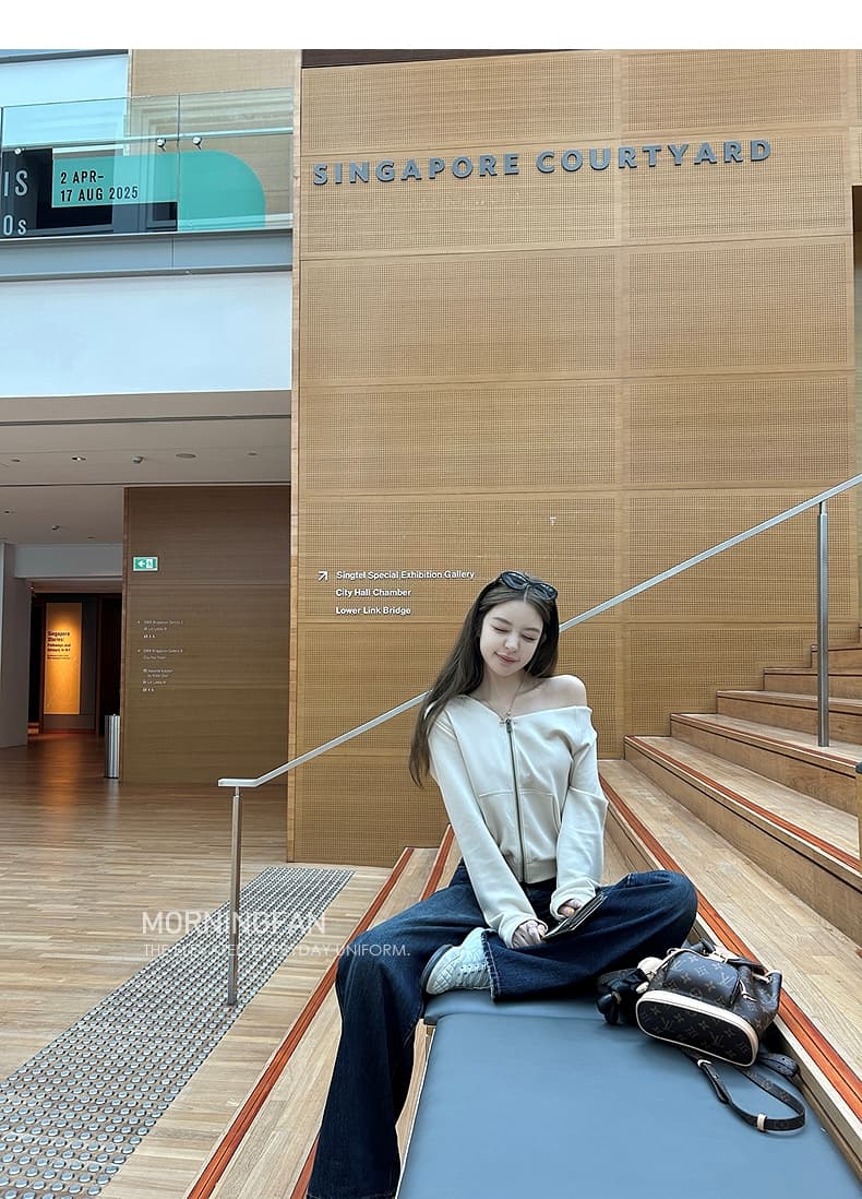 안녕하세요. 팬 팬 넣다 자매 왕 화이트 후드 티 스웨터 지퍼 여성 코트 얇은 스타일 비스듬한 어깨 쇼트 스타일 오픈 가디건 맨위 상세 이미지 15