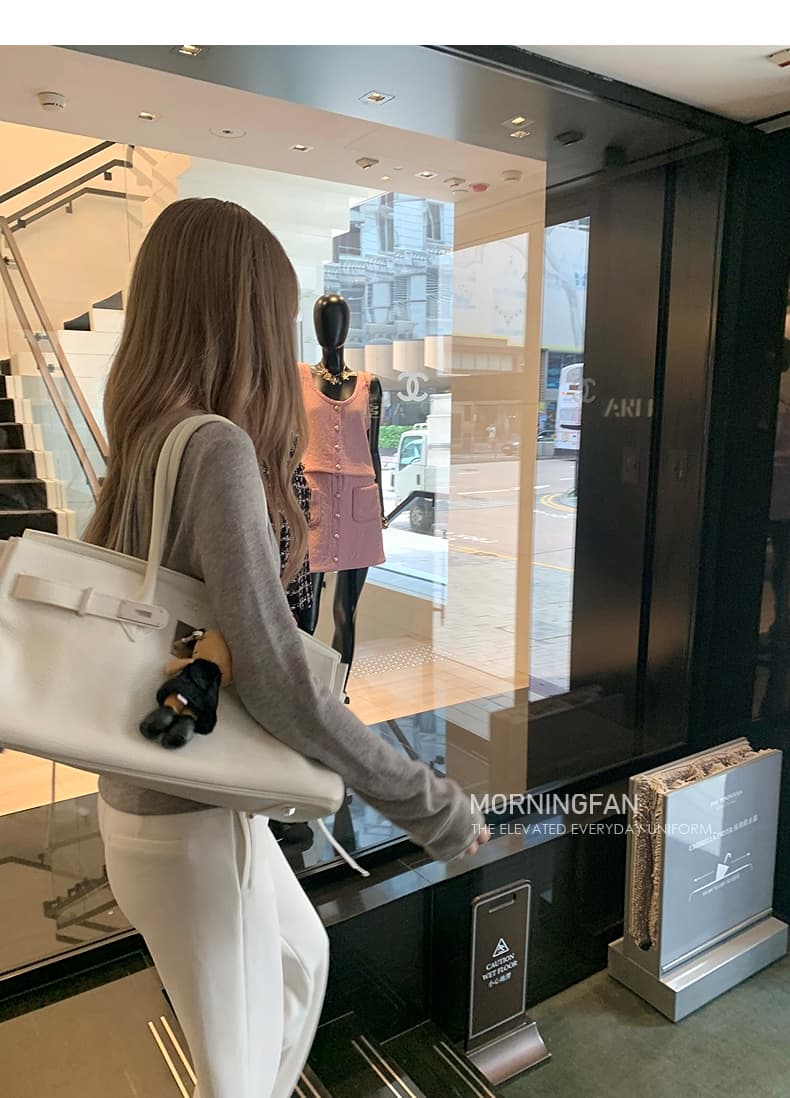 안녕하세요. 팬 팬 넣다 자매 왕 화이트 후드 티 스웨터 지퍼 여성 코트 얇은 스타일 비스듬한 어깨 쇼트 스타일 오픈 가디건 맨위 상세 이미지 44
