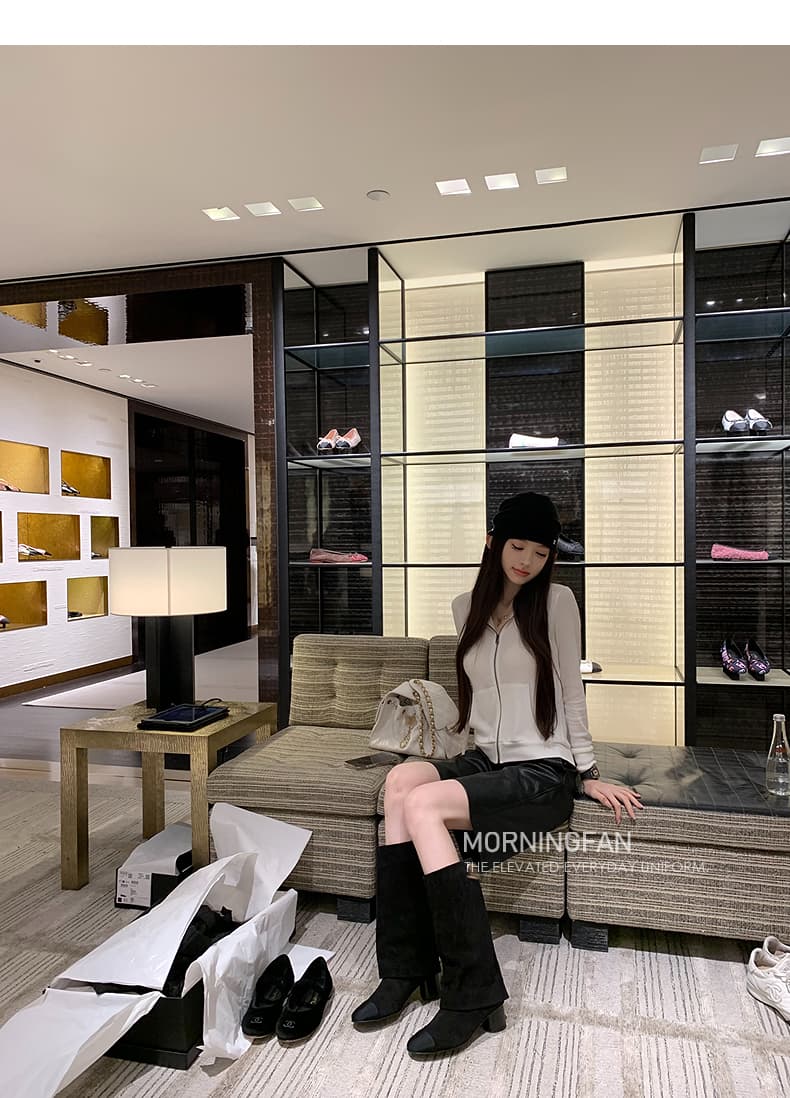 안녕하세요. 팬 팬 넣다 자매 왕 화이트 후드 티 스웨터 지퍼 여성 코트 얇은 스타일 비스듬한 어깨 쇼트 스타일 오픈 가디건 맨위 상세 이미지 70