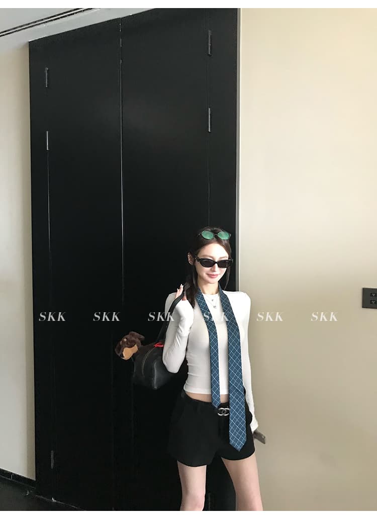 skk store 장기 느슨함 지배 아세트산 주간 실크 양모 털이 있는 당겨서 털 후드 티 스웨터 웨이 바지 세트 상세 이미지 90