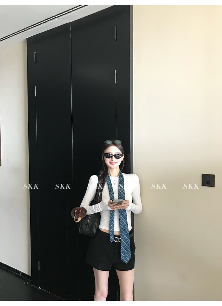 skk store 장기 느슨함 지배 아세트산 주간 실크 양모 털이 있는 당겨서 털 후드 티 스웨터 웨이 바지 세트 상세 이미지 92
