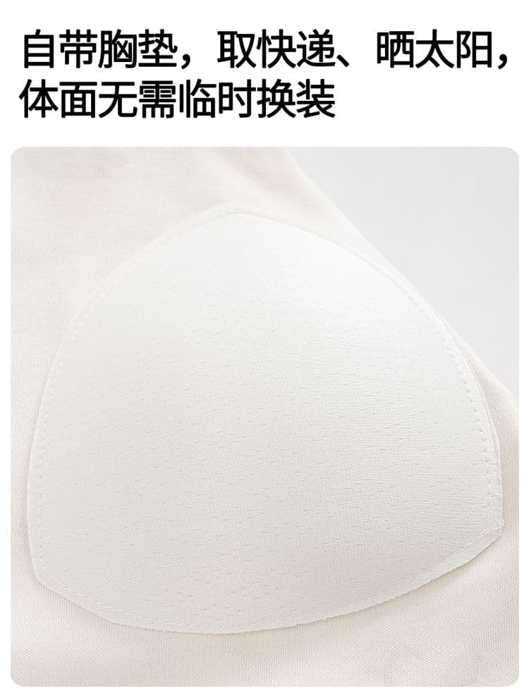 100 순면 임산부 달 서비스 사계절 웨어러블 출산 후 감금 수유 먹이주기 벨트 가슴 패드 잠옷 투피스 세트 상세 이미지 5